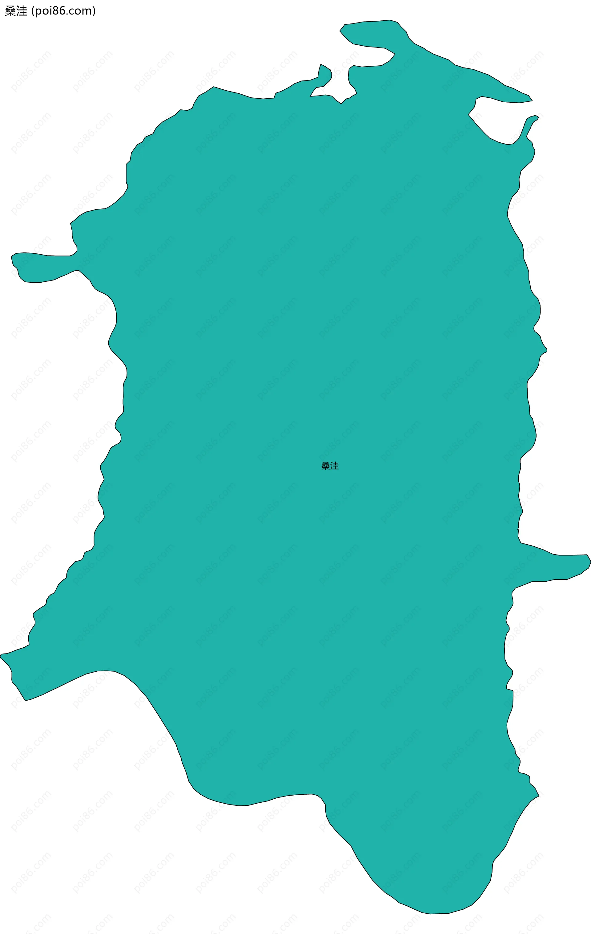 桑洼边界地图