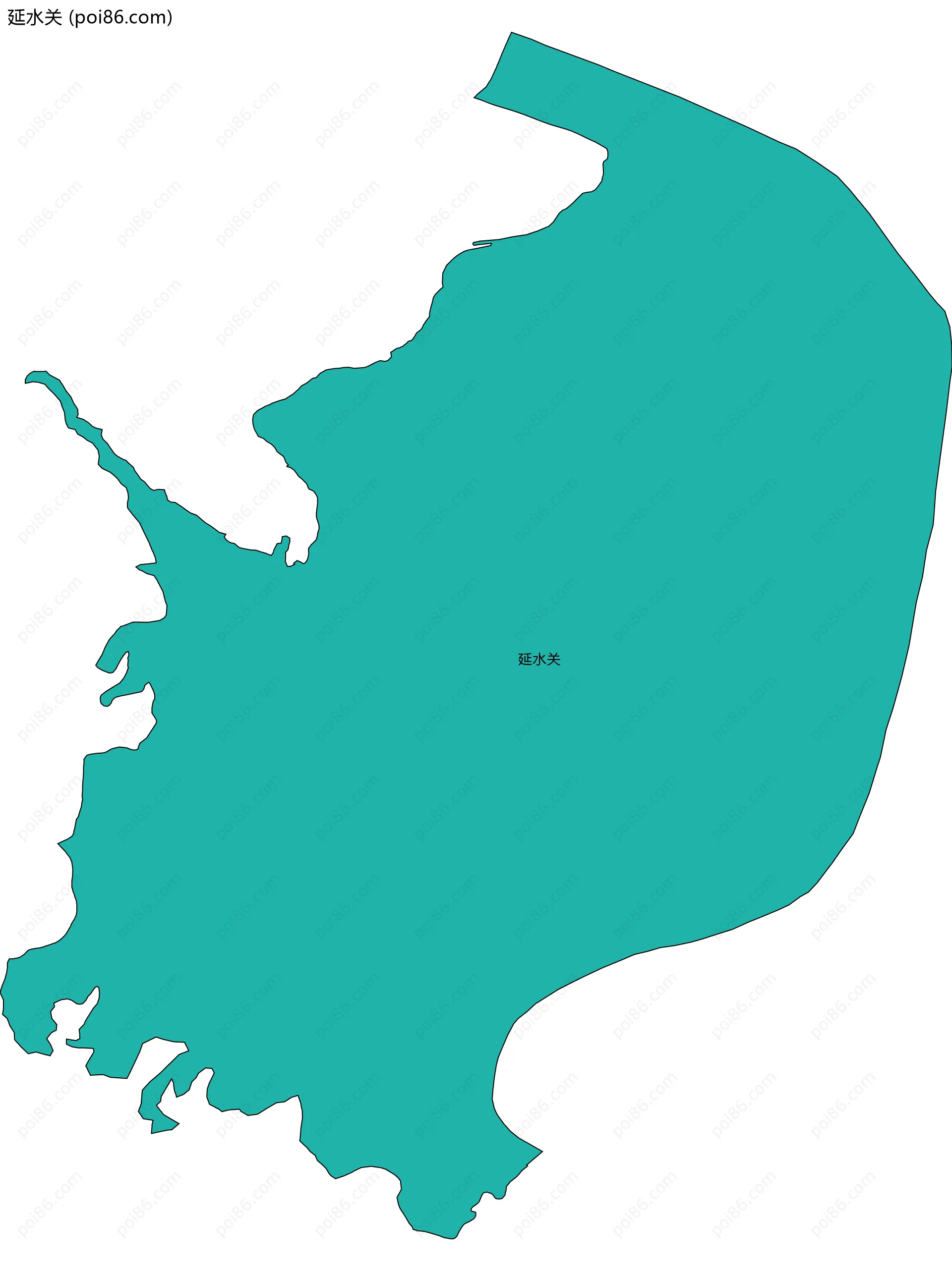 延水关边界地图