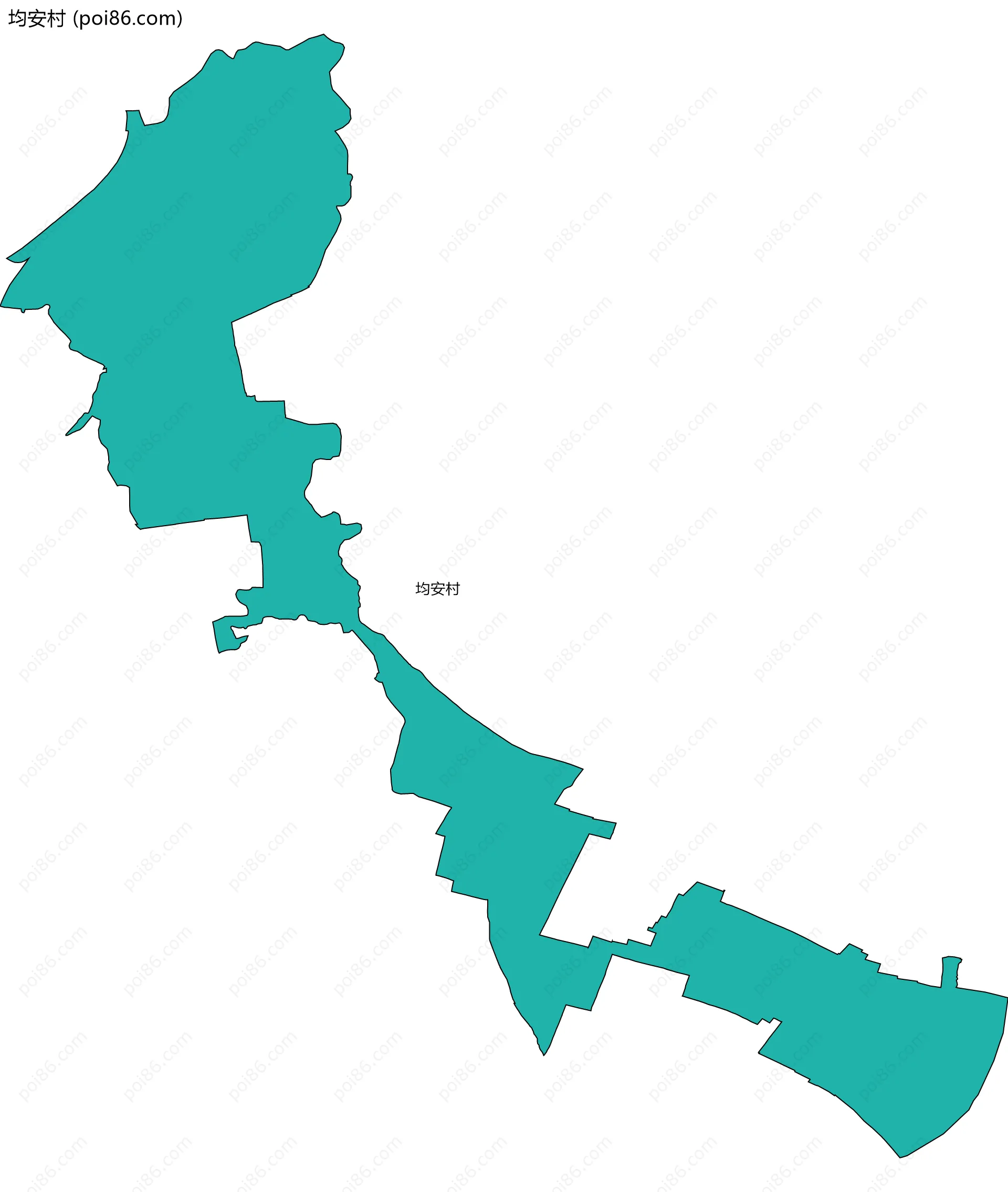 均安村边界地图