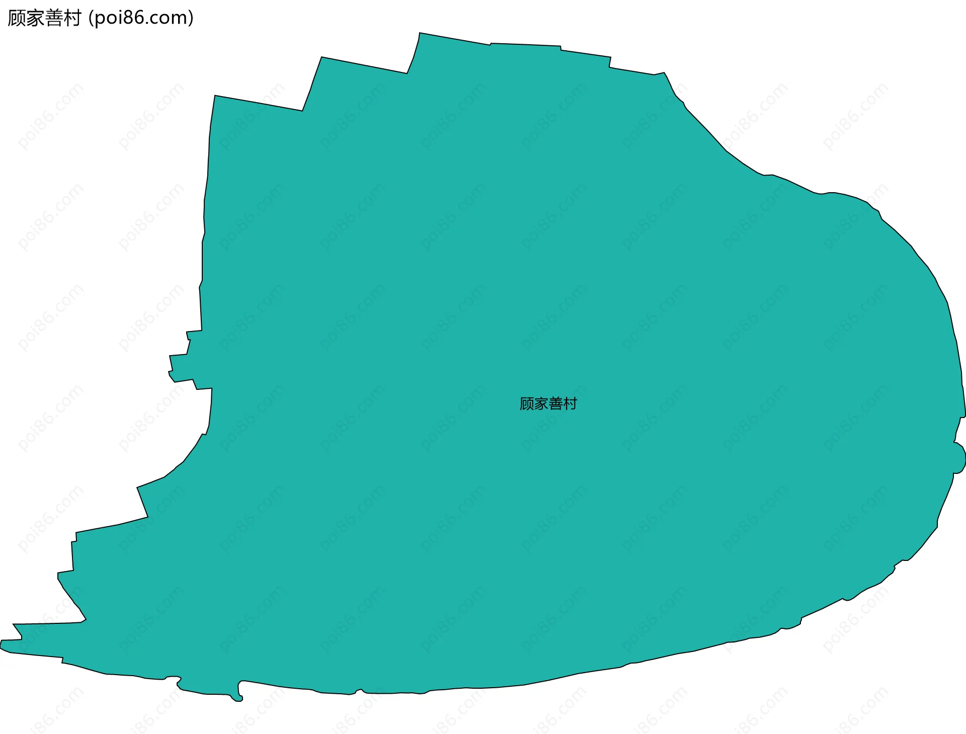 顾家善村边界地图