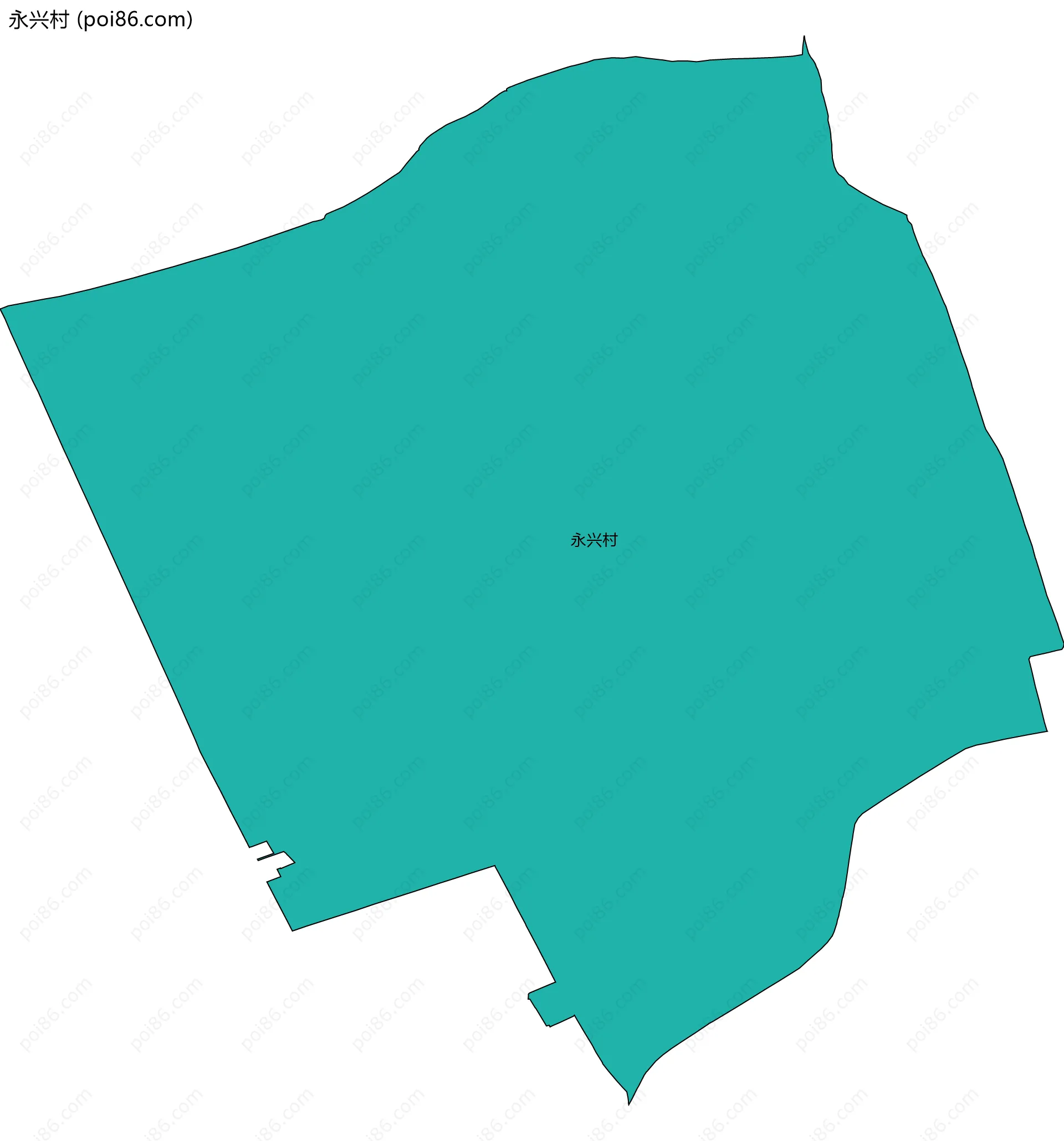 永兴村边界地图