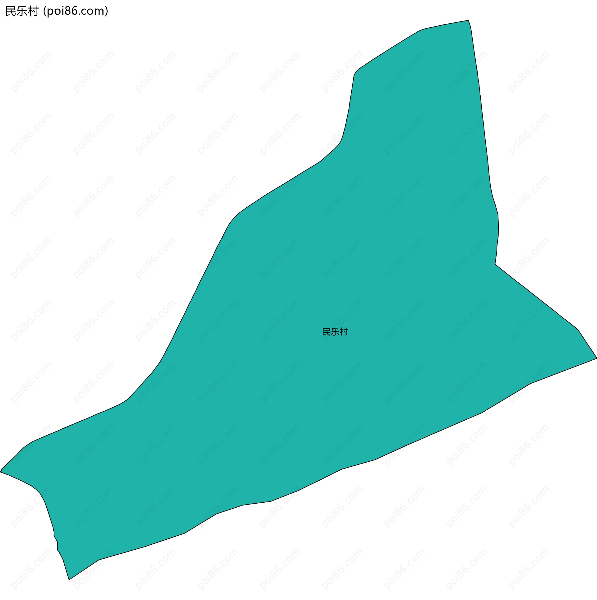 民乐村边界地图