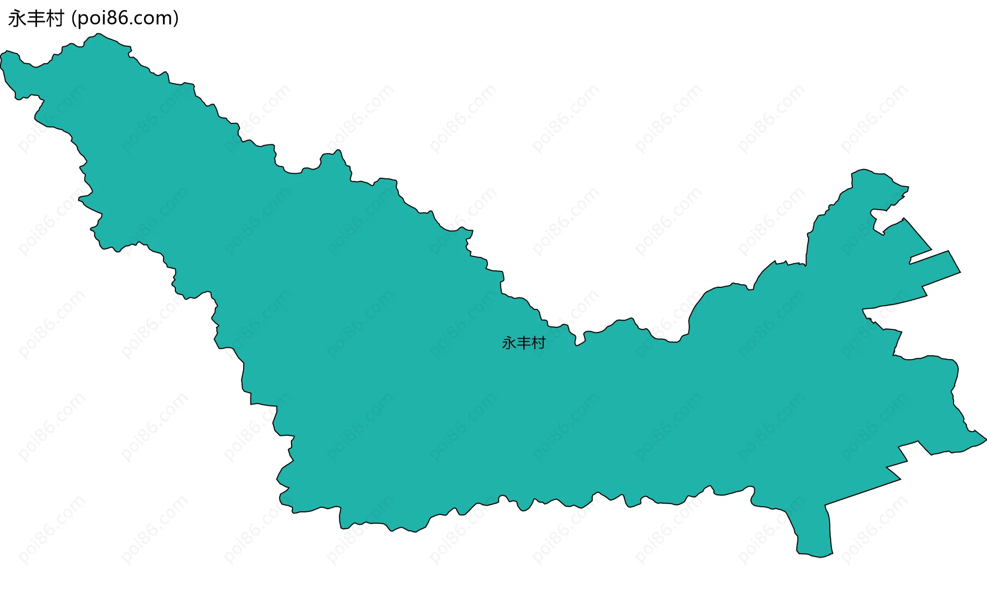 永丰村边界地图