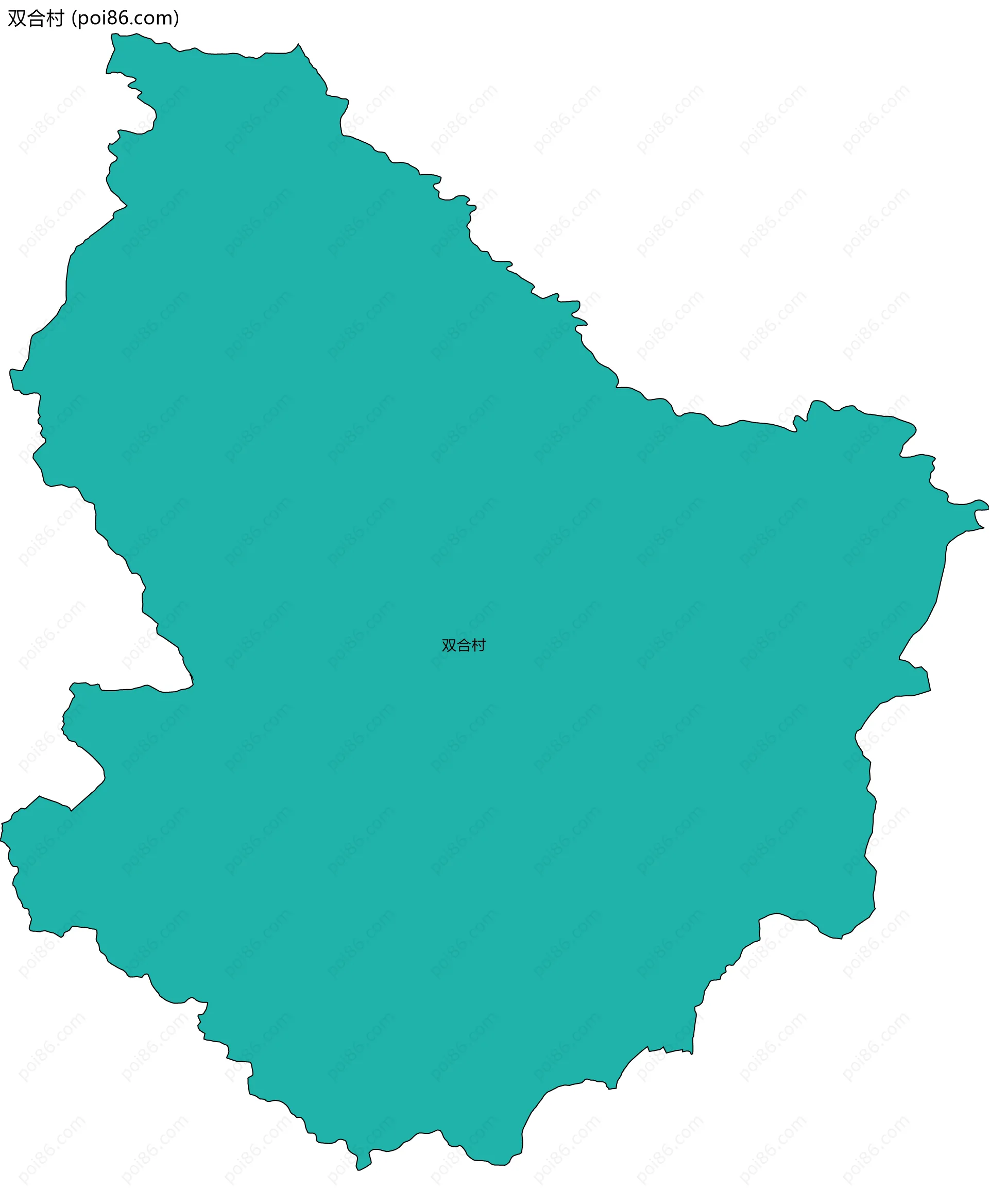 双合村边界地图