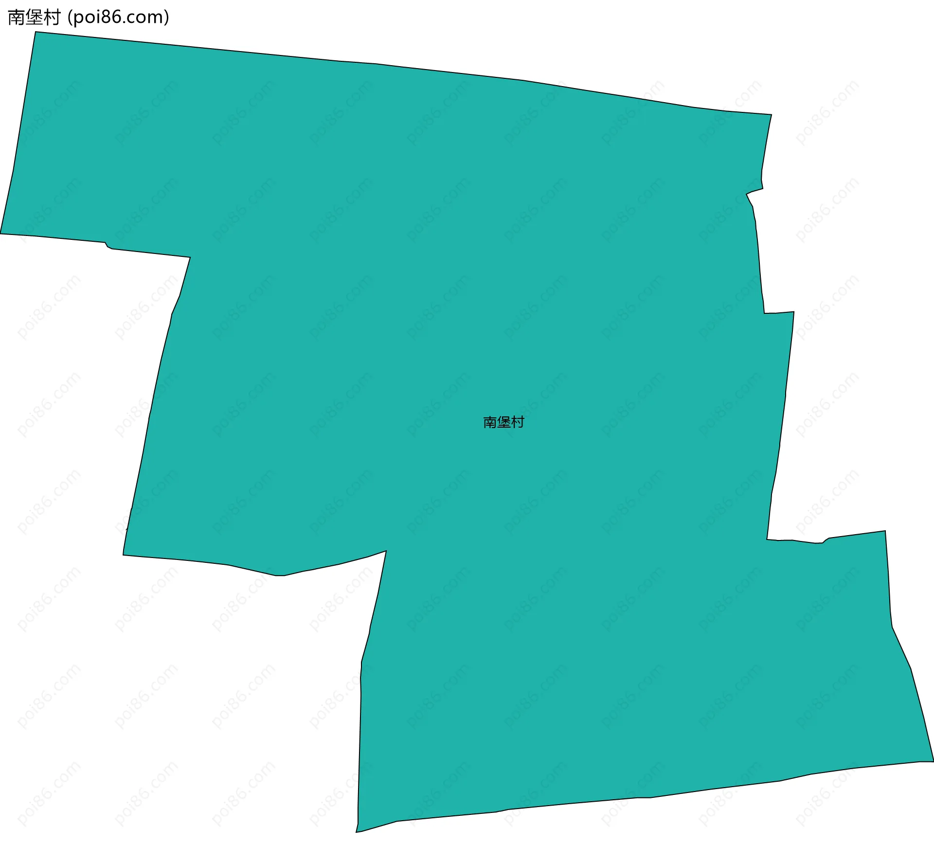 南堡村边界地图