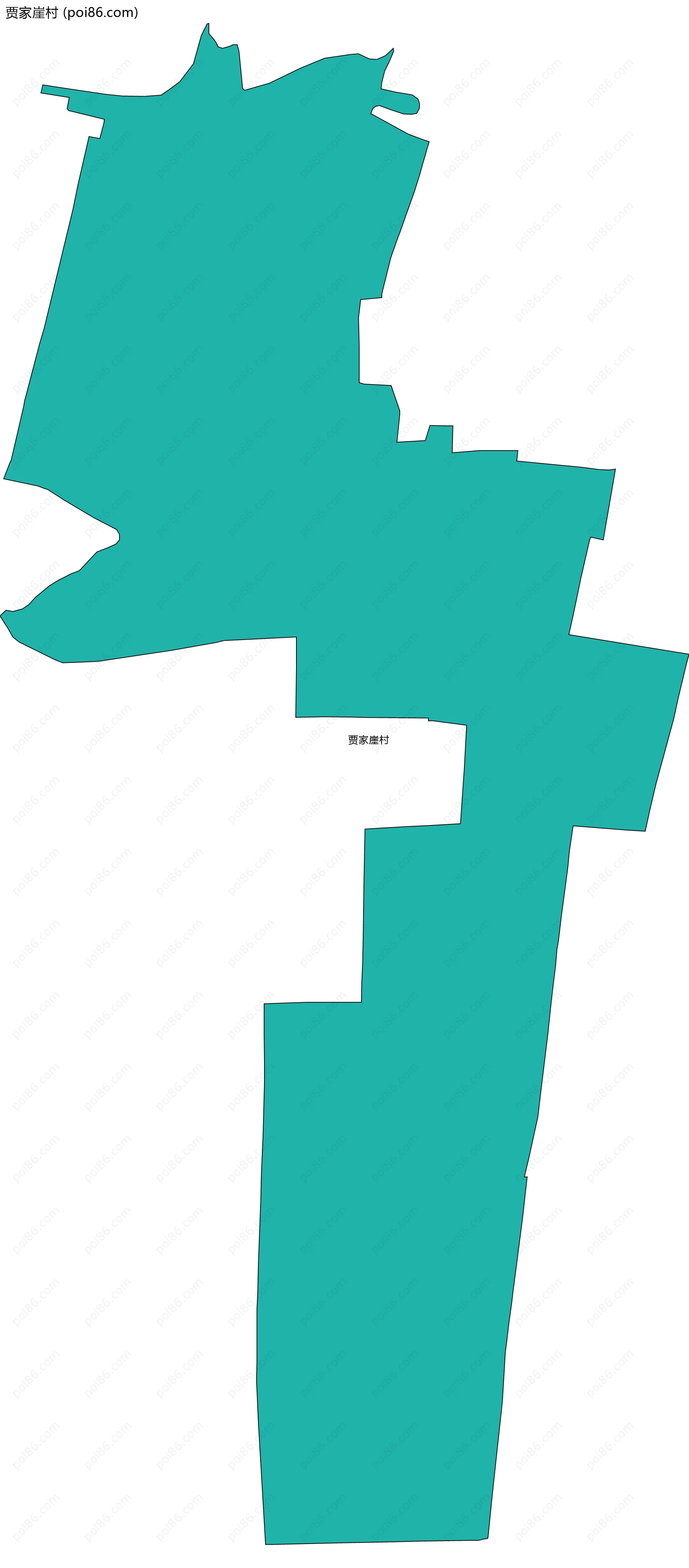 贾家崖村边界地图