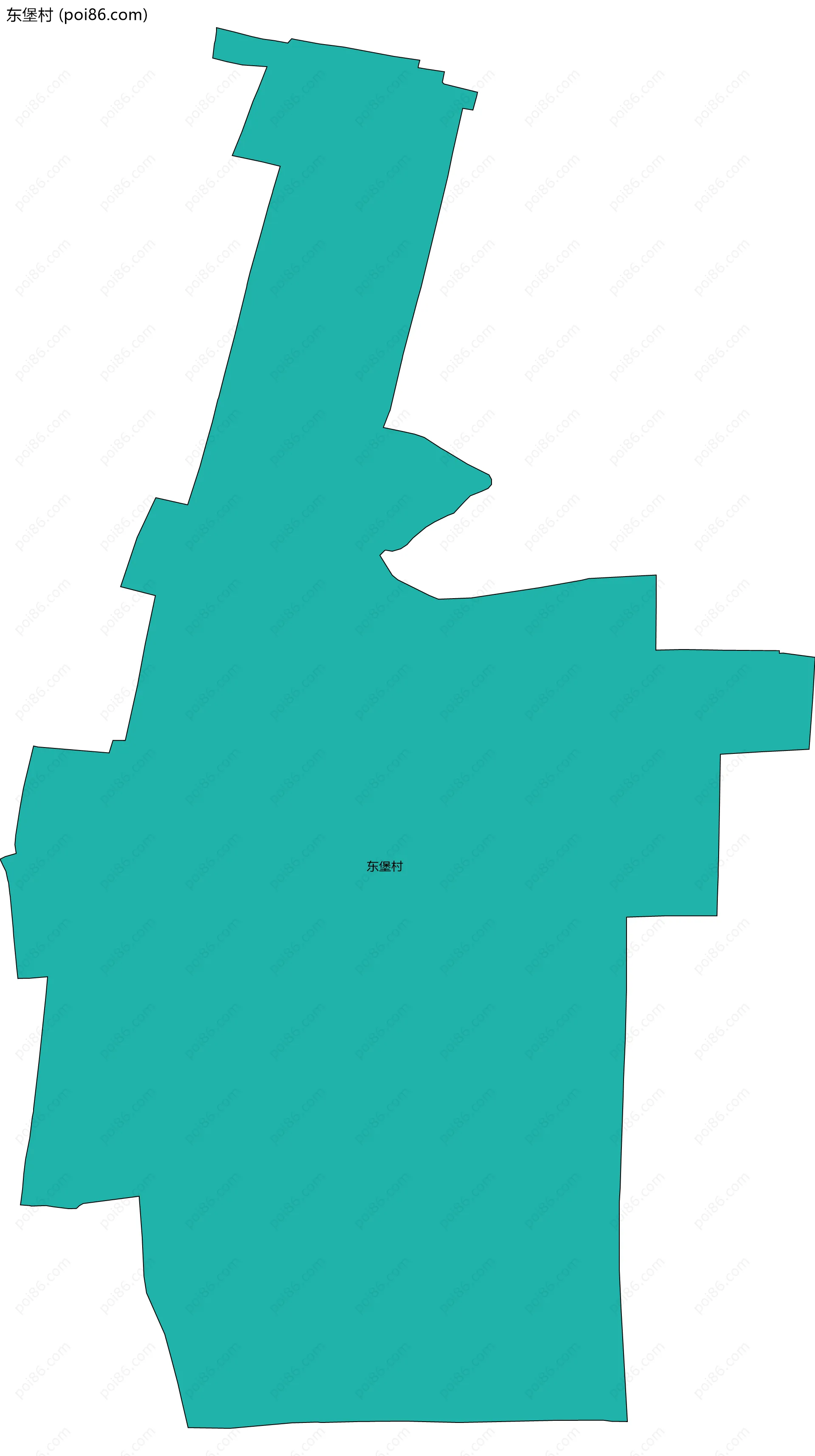 东堡村边界地图