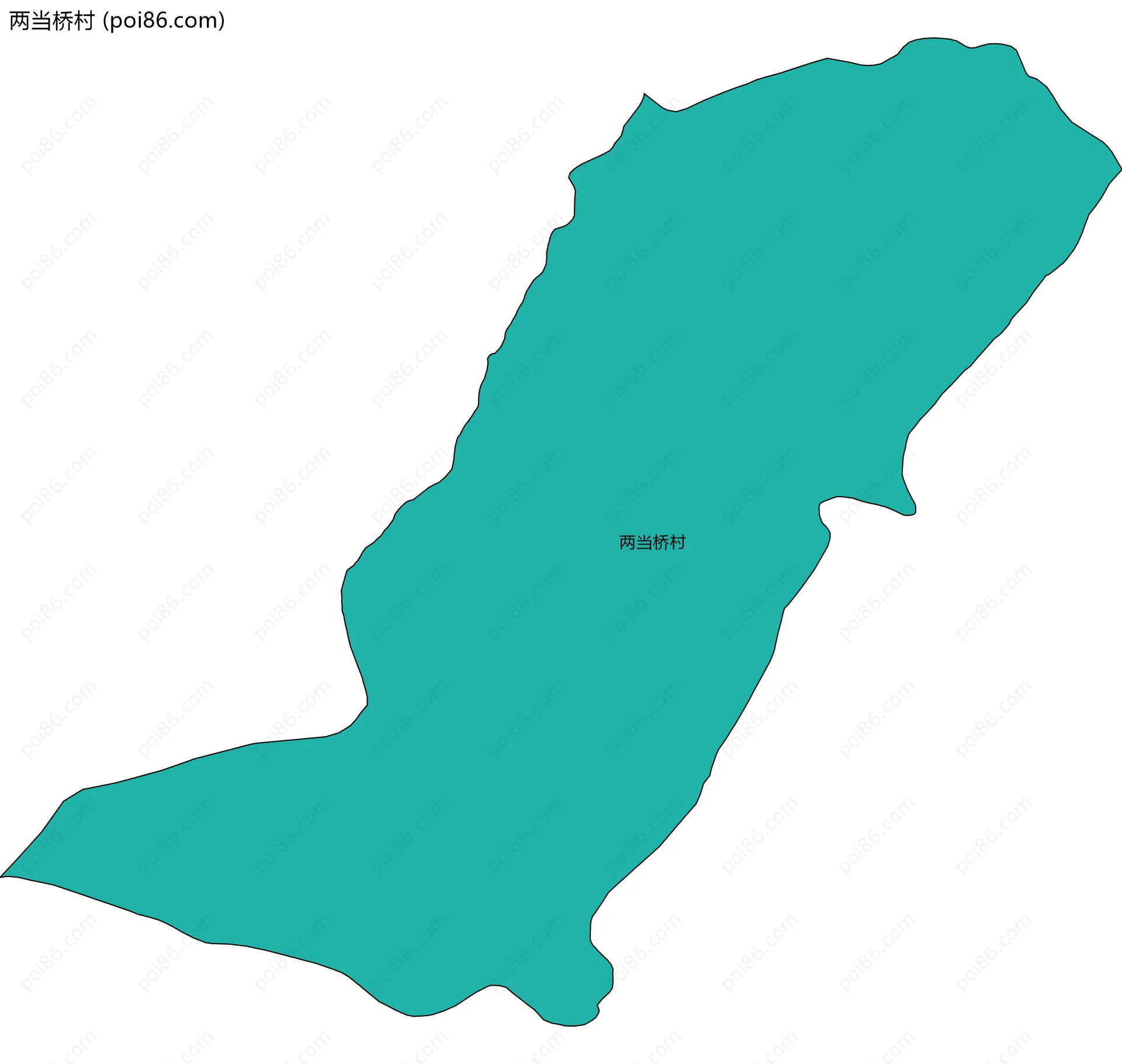 两当桥村边界地图