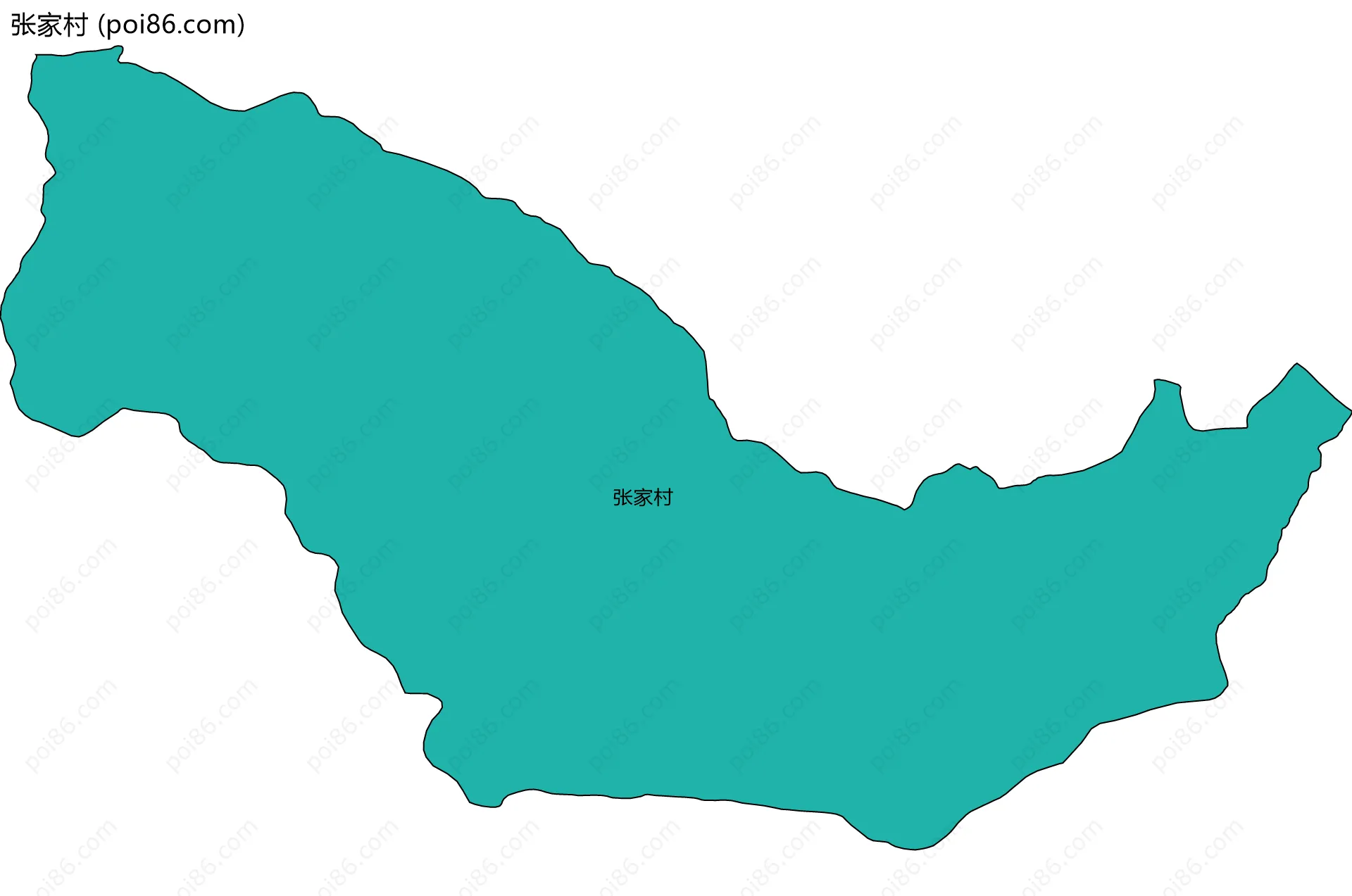 张家村边界地图