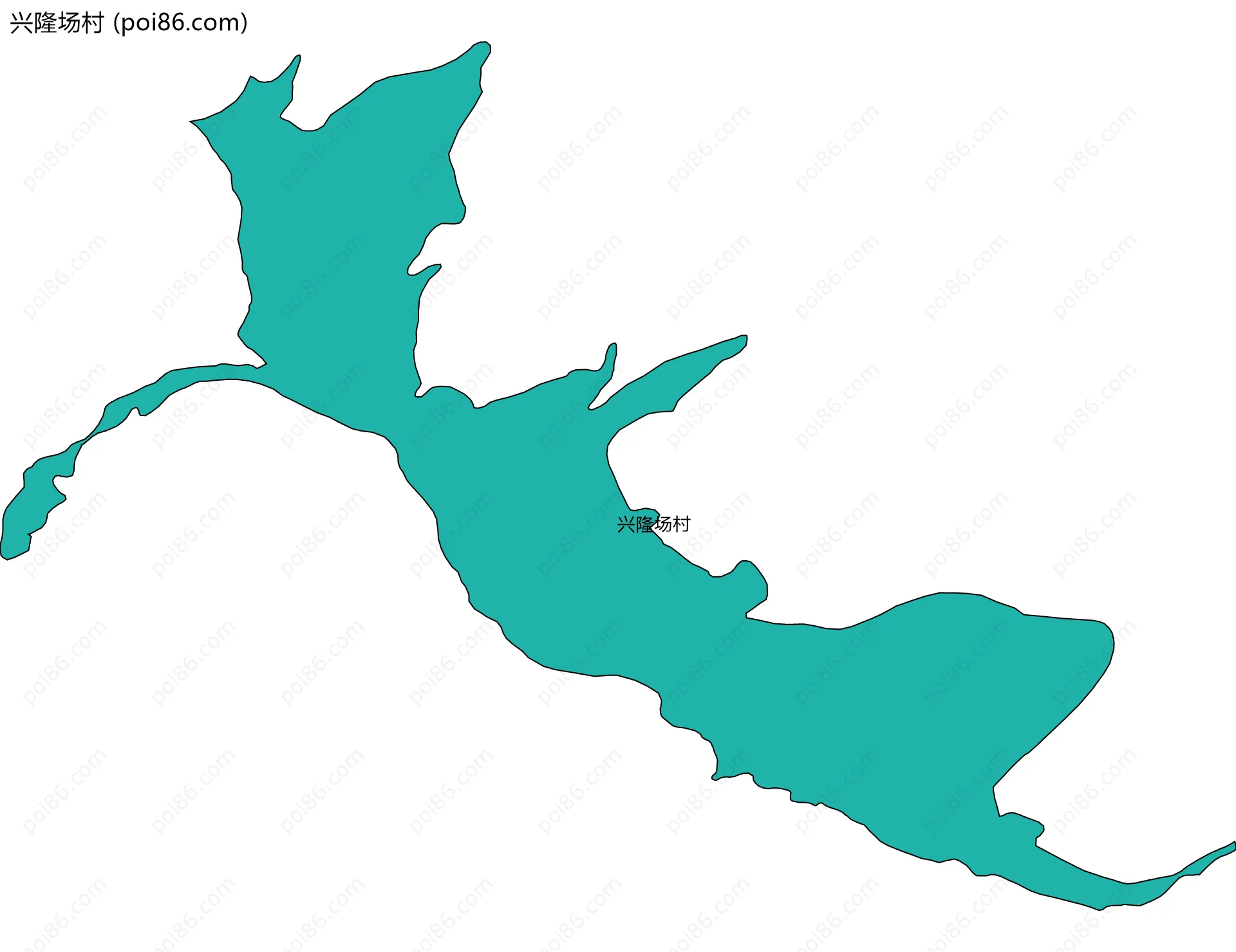 兴隆场村边界地图