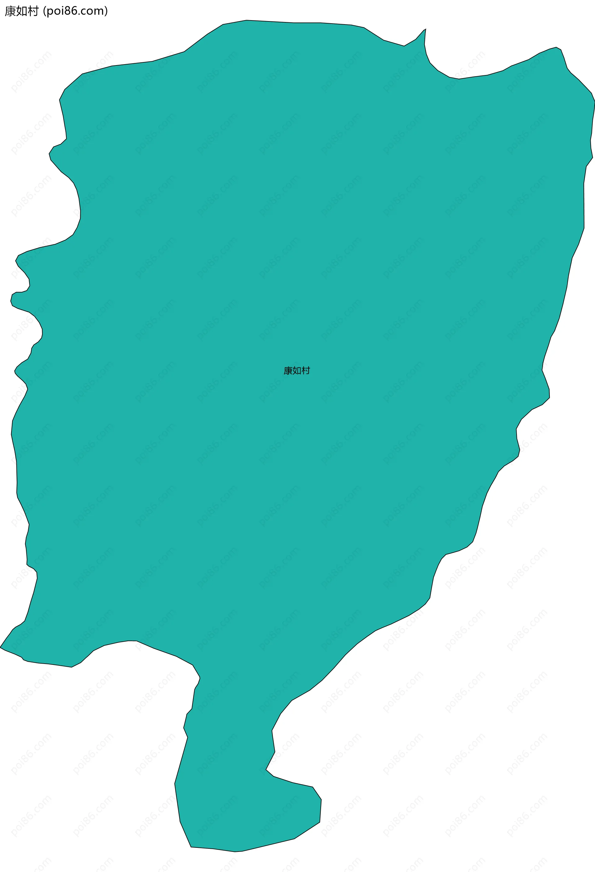 康如村边界地图