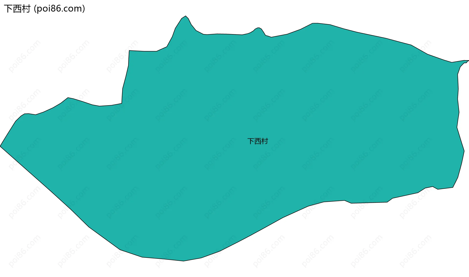下西村边界地图