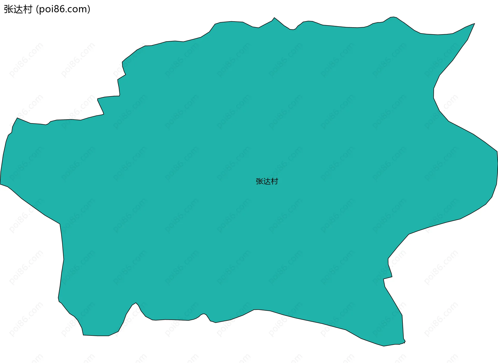 张达村边界地图