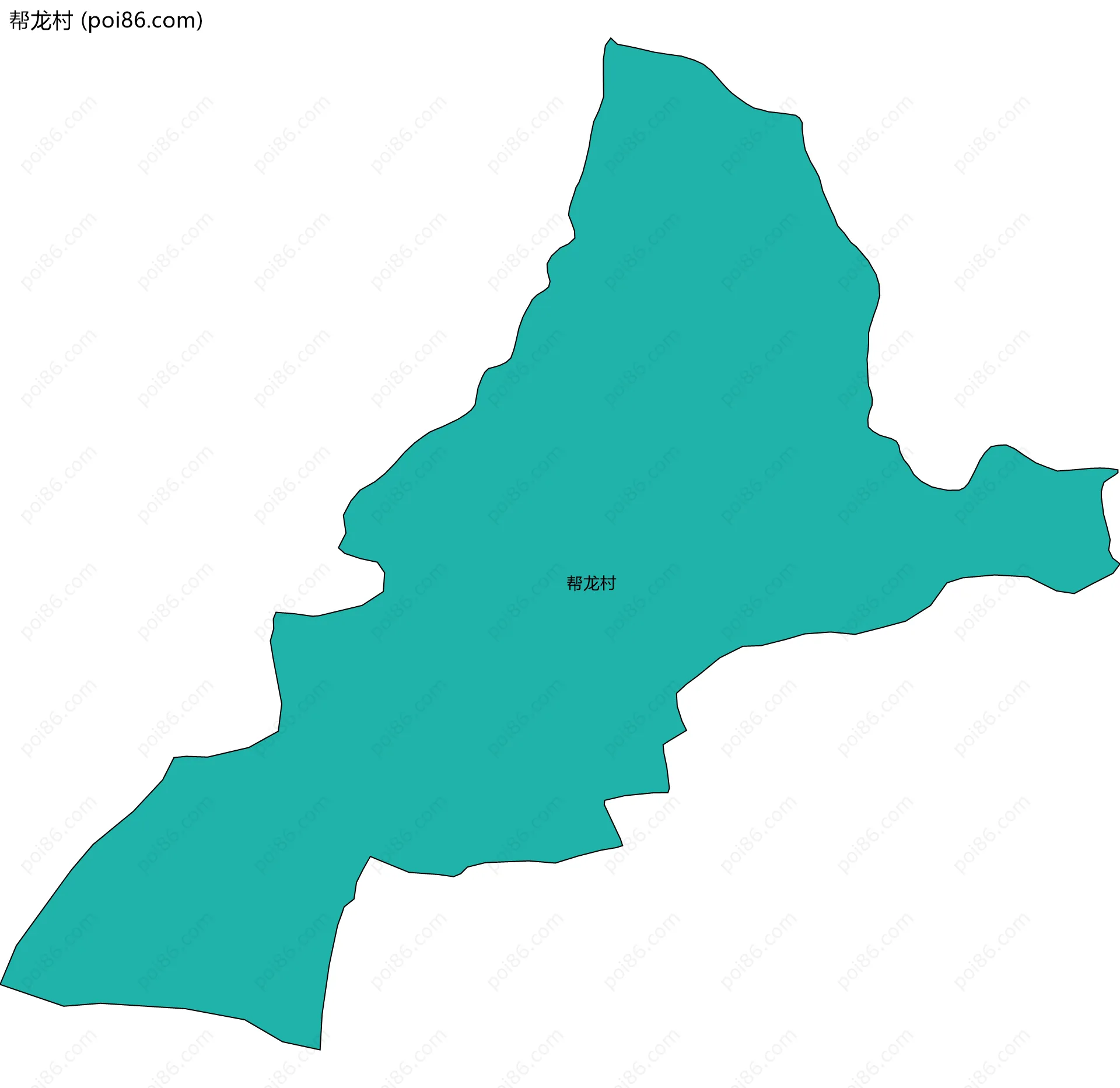 帮龙村边界地图