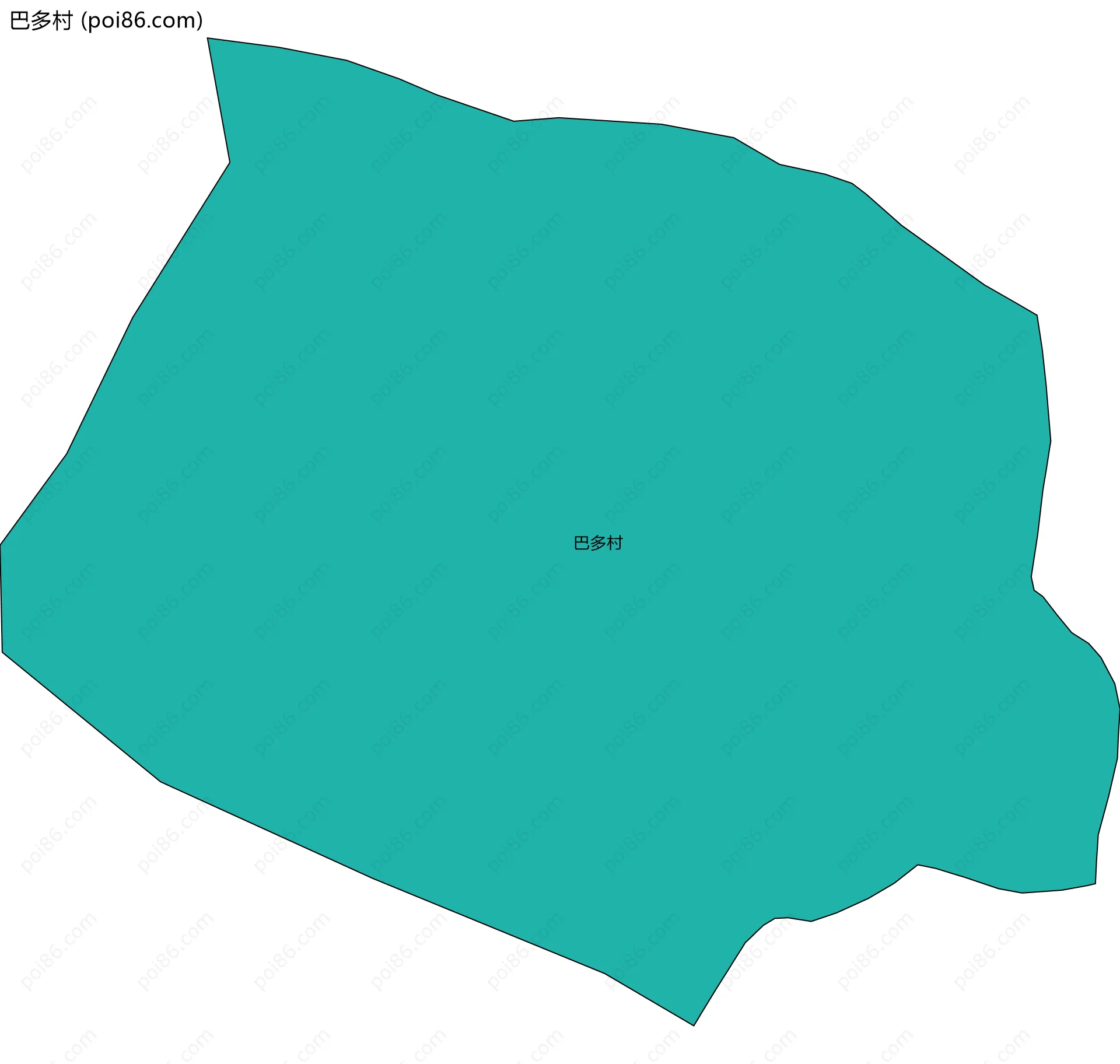 巴多村边界地图