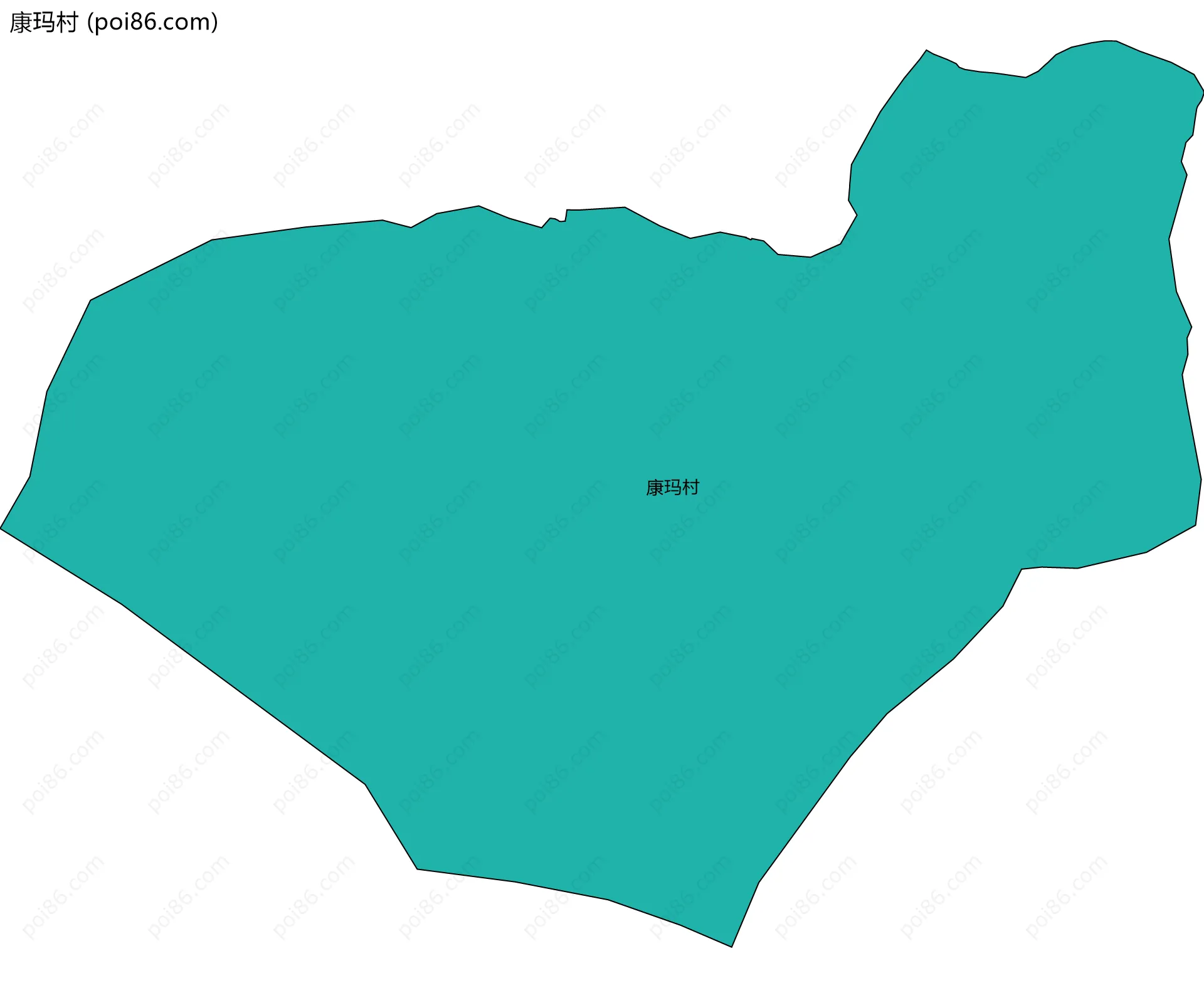 康玛村边界地图