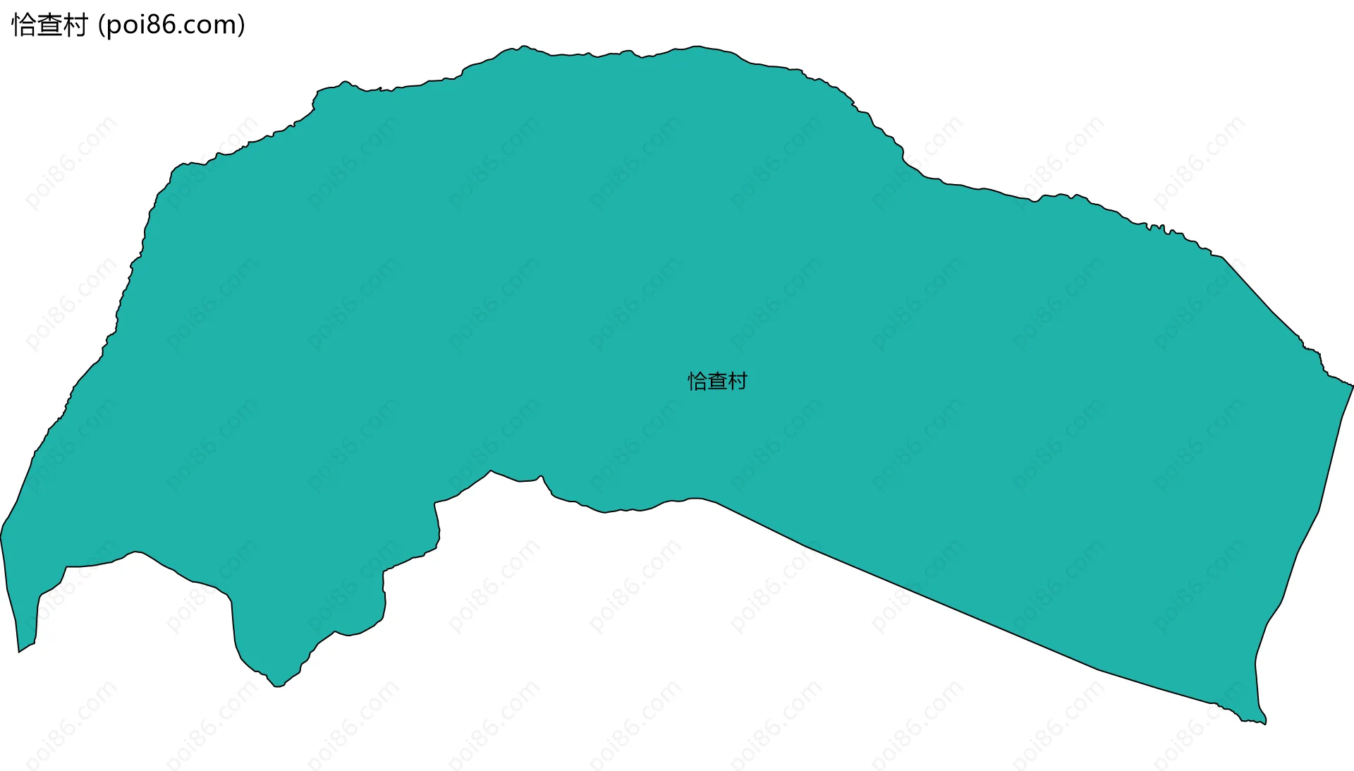 恰查村边界地图