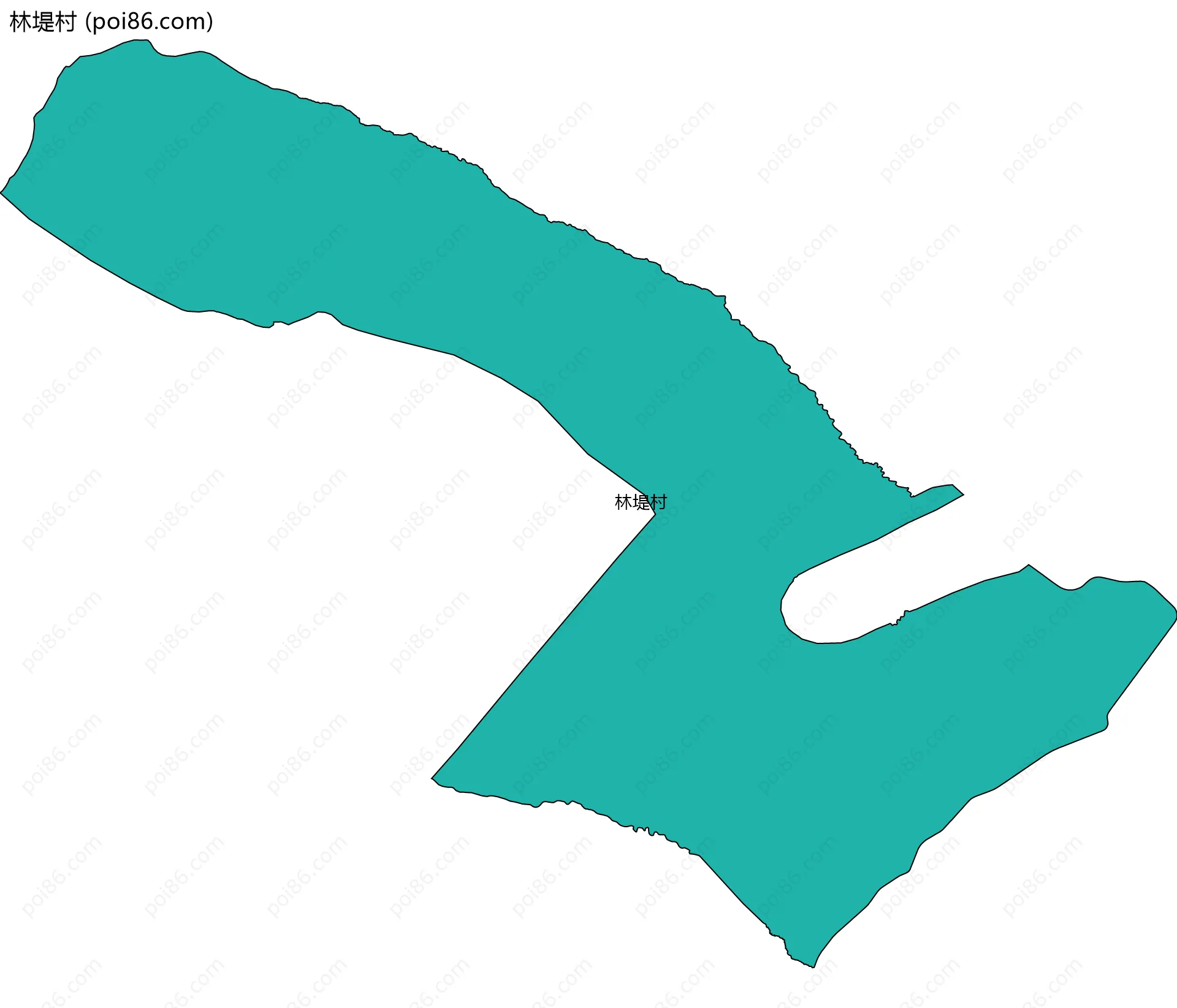 林堤村边界地图