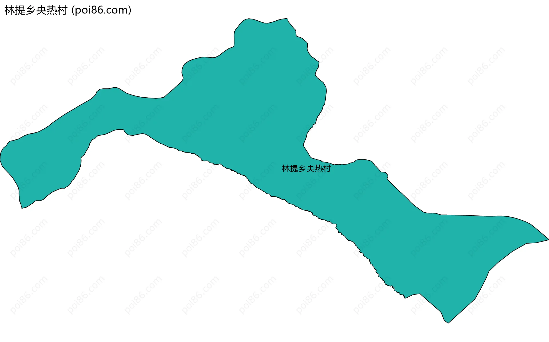 林提乡央热村边界地图