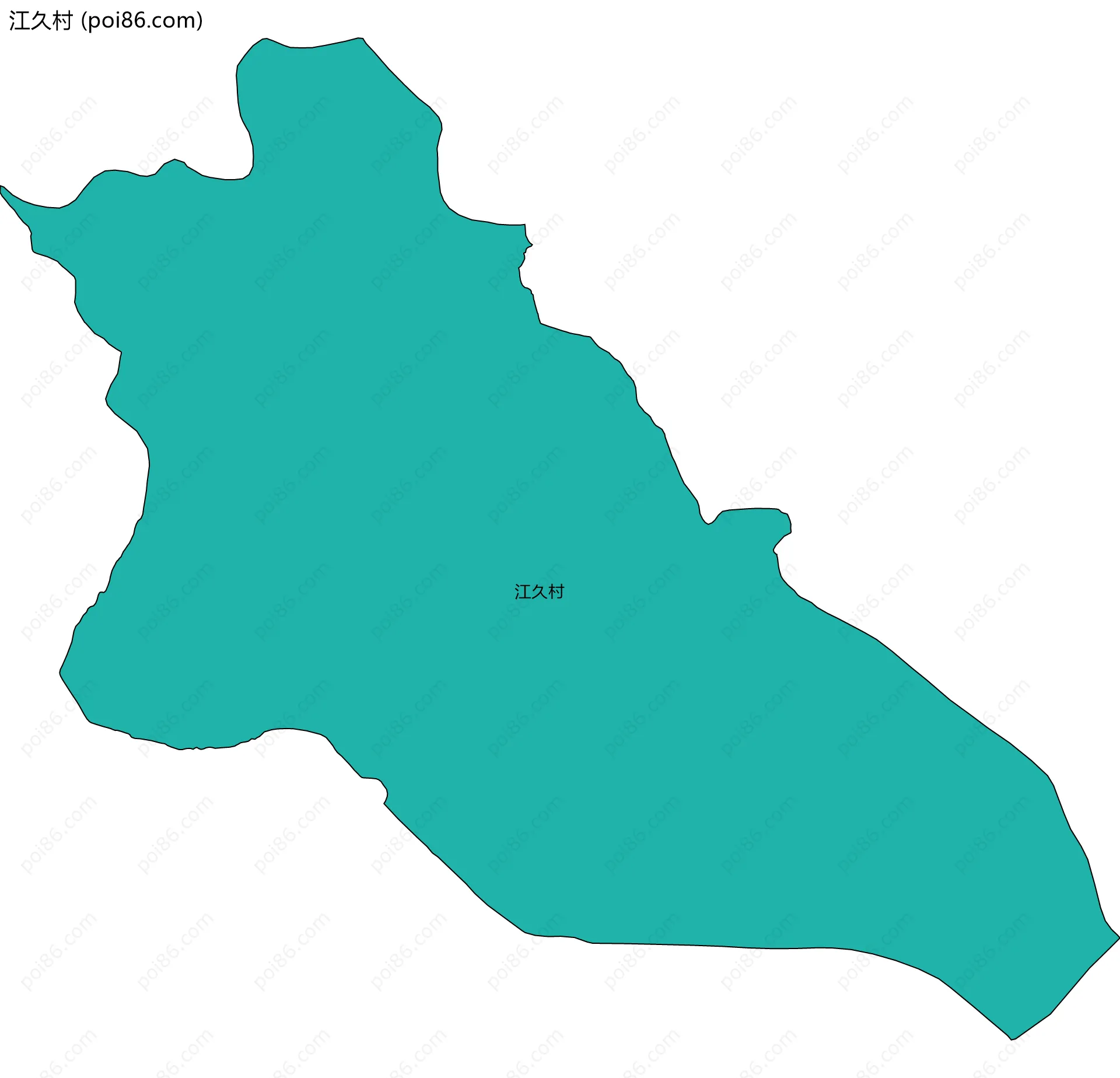 江久村边界地图