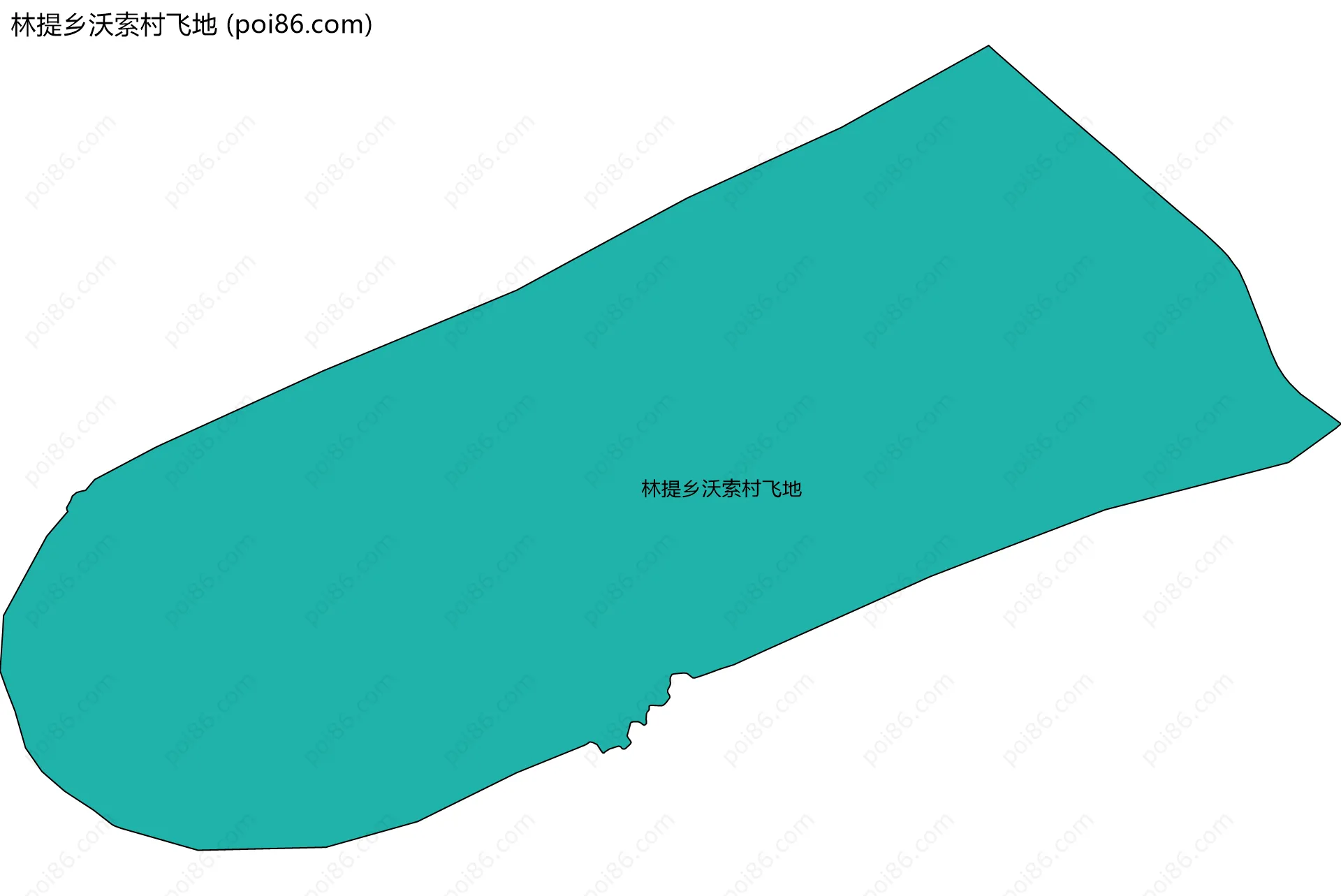 林提乡沃索村飞地边界地图
