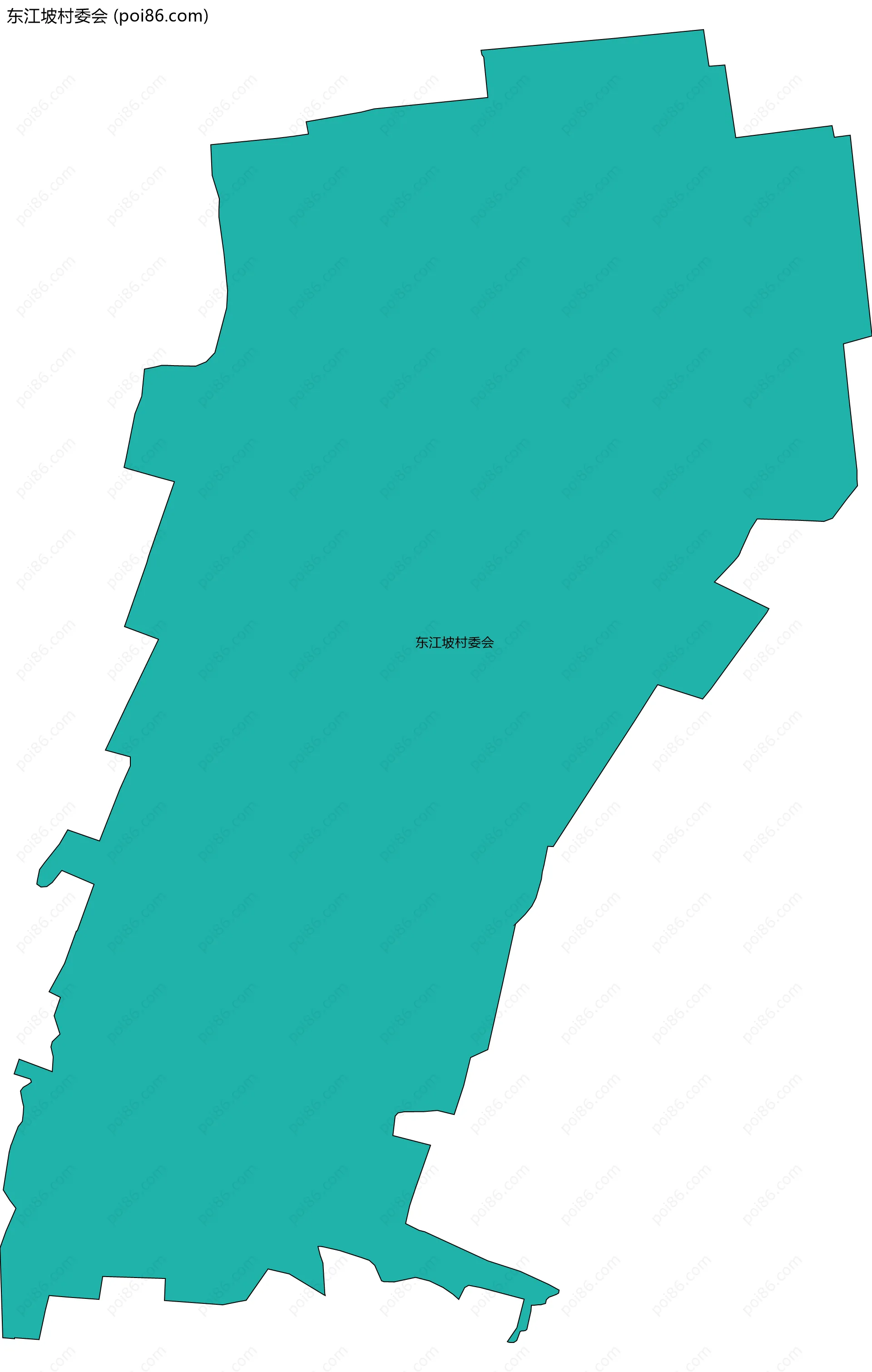 东江坡村委会边界地图