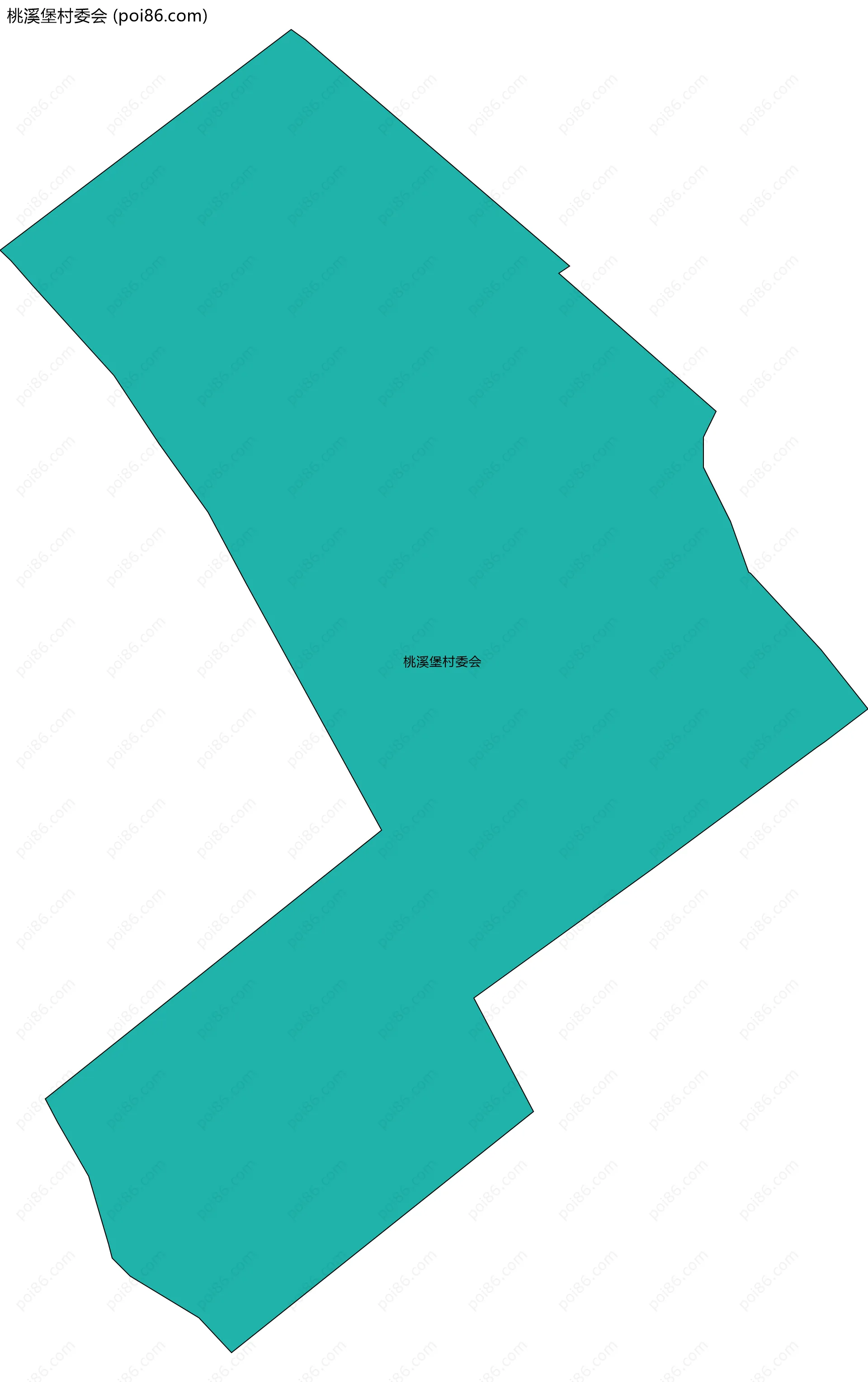 桃溪堡村委会边界地图