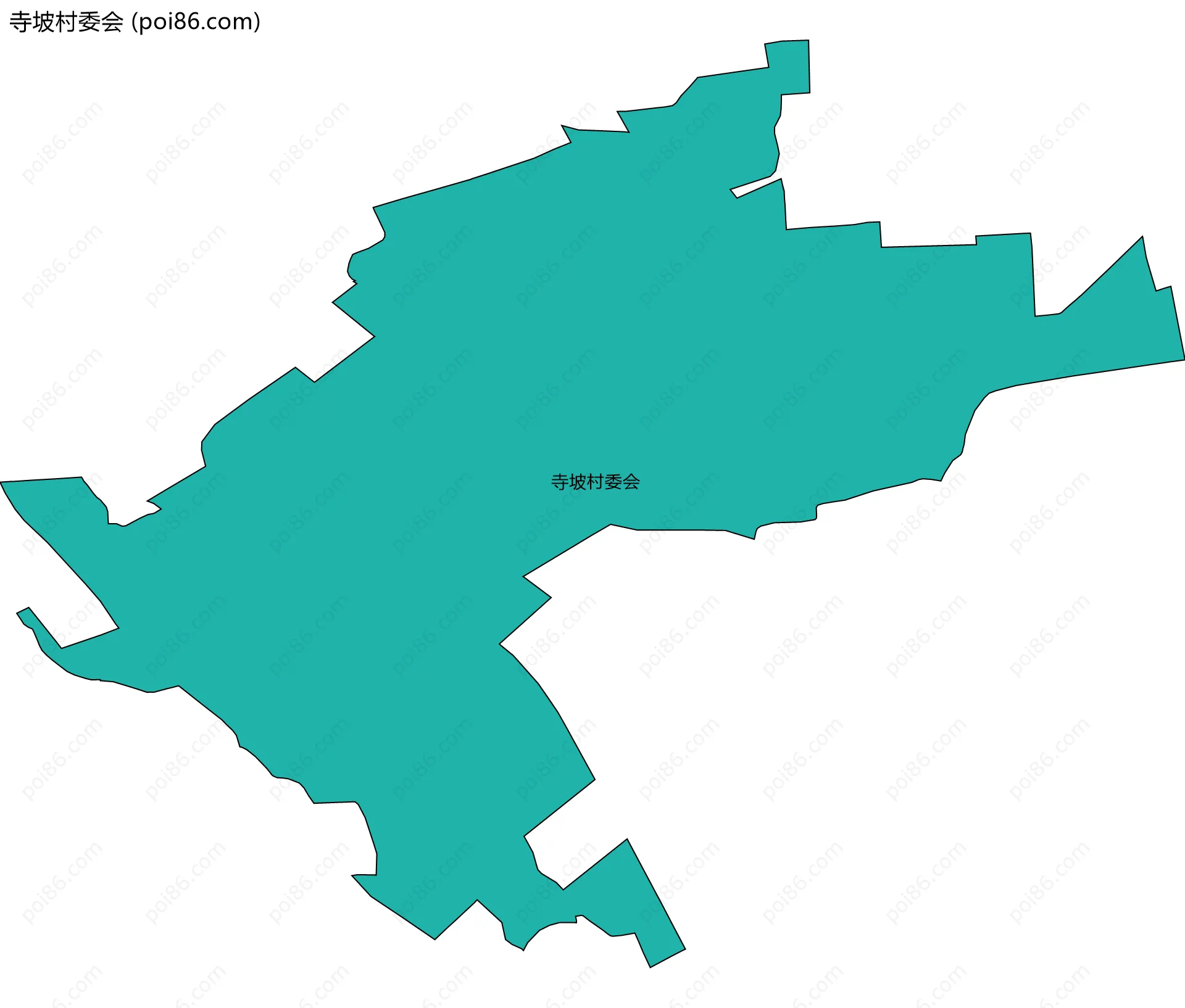 寺坡村委会边界地图