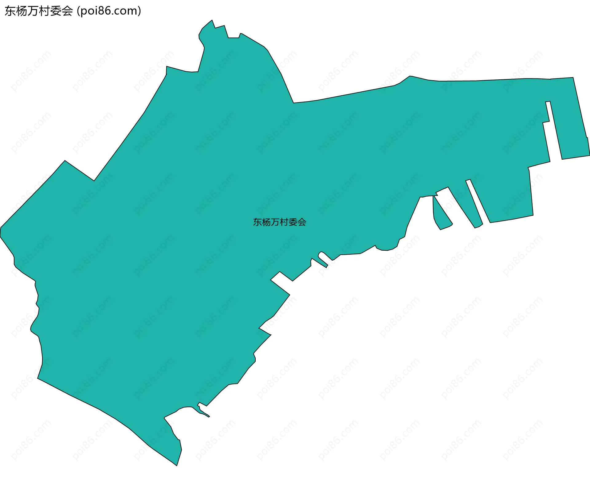 东杨万村委会边界地图