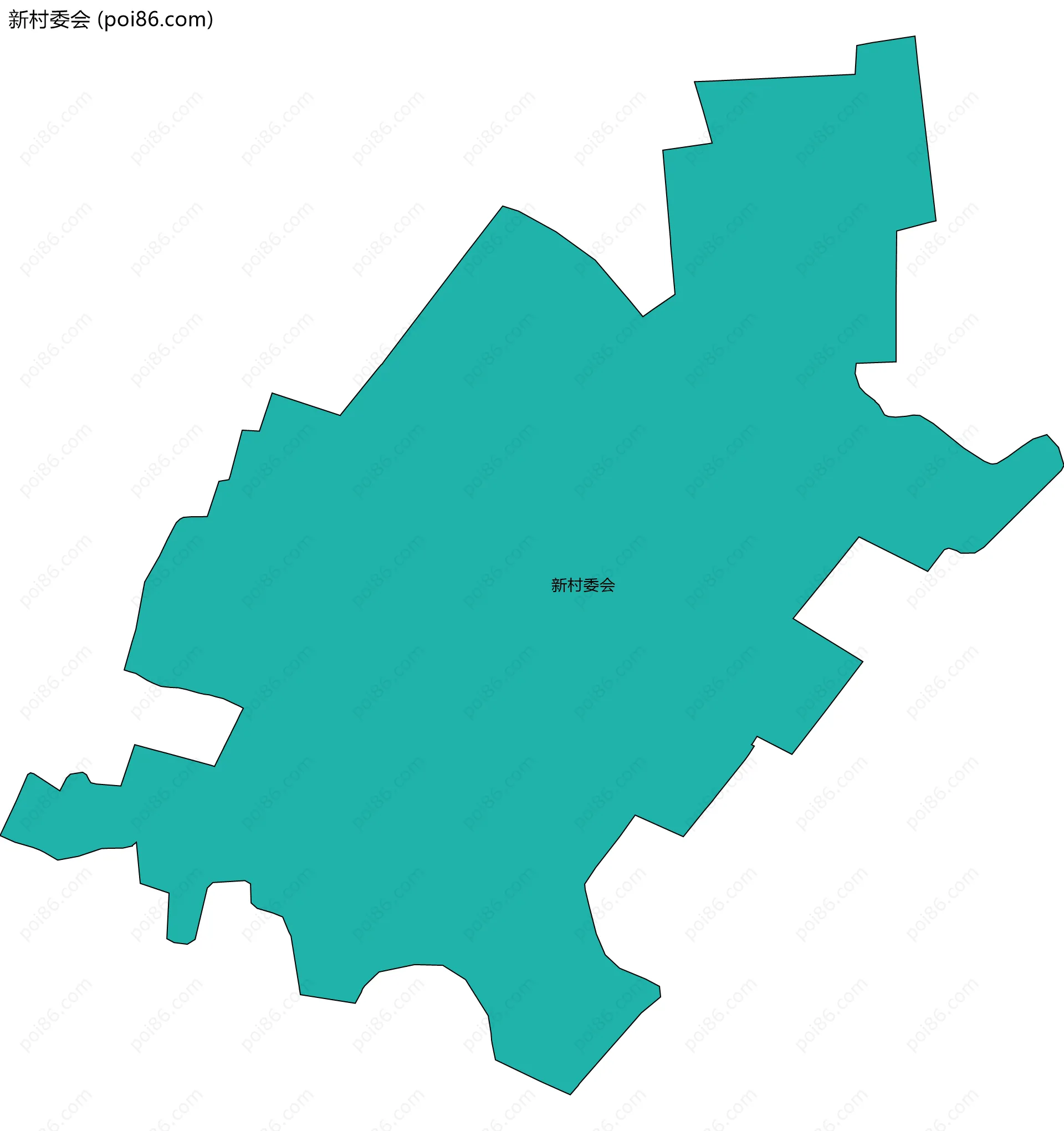 新村委会边界地图