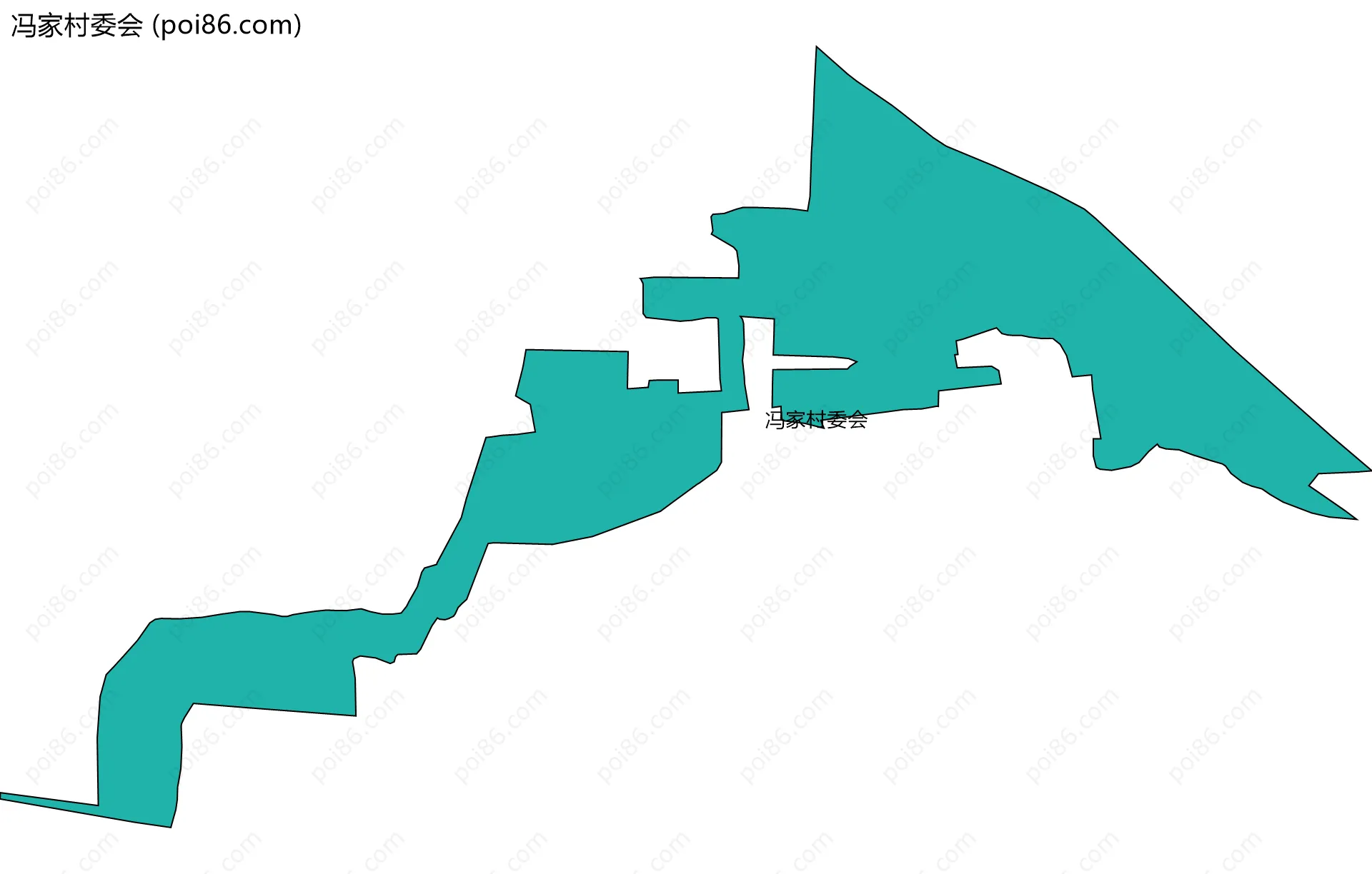 冯家村委会边界地图