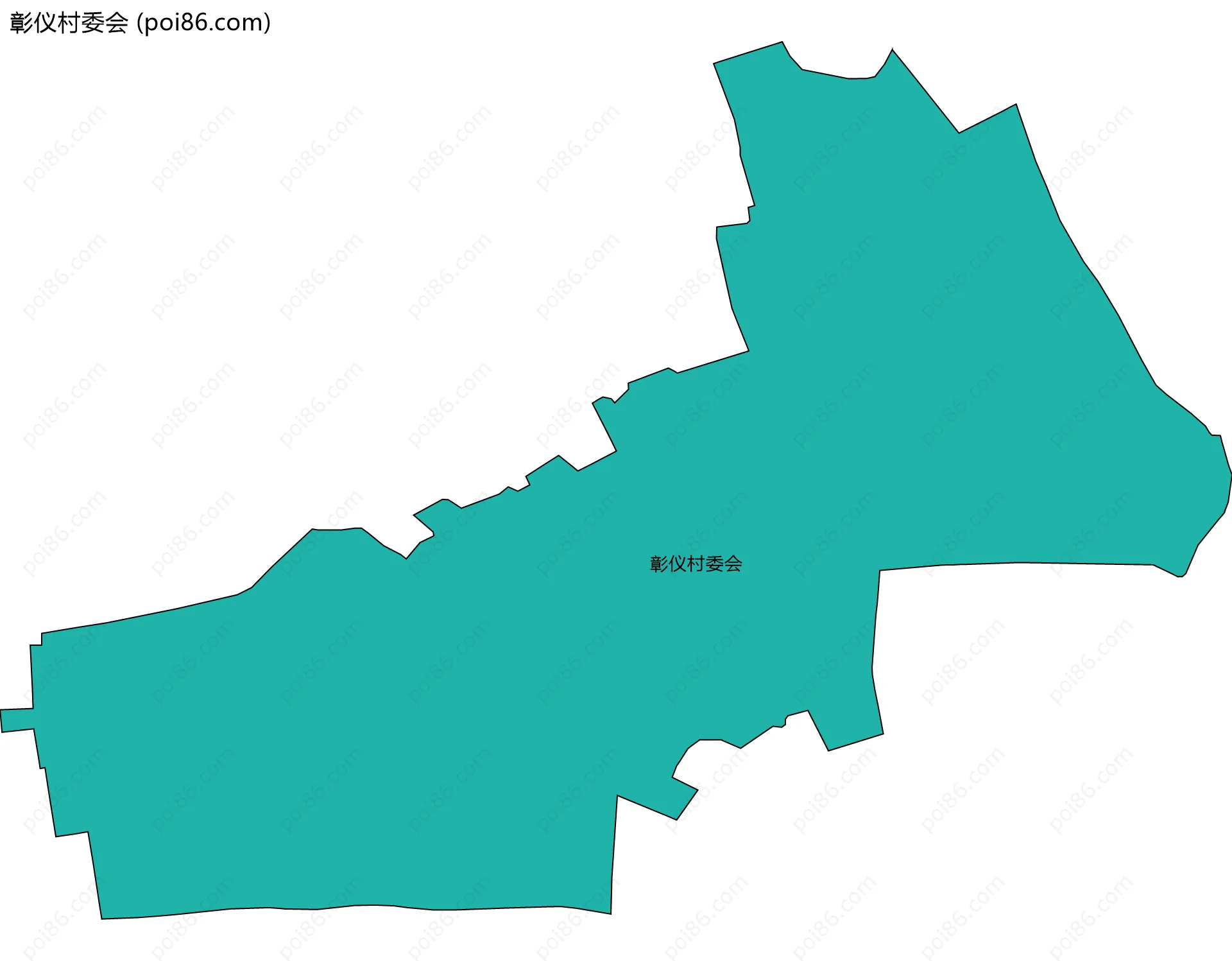 彰仪村委会边界地图