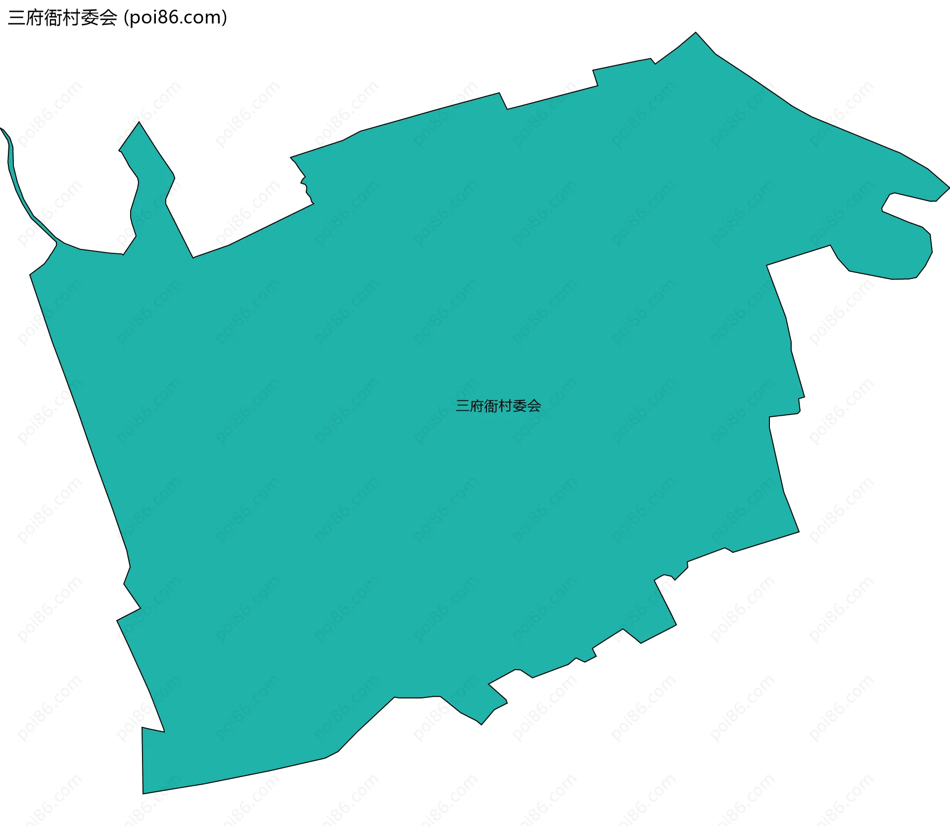 三府衙村委会边界地图