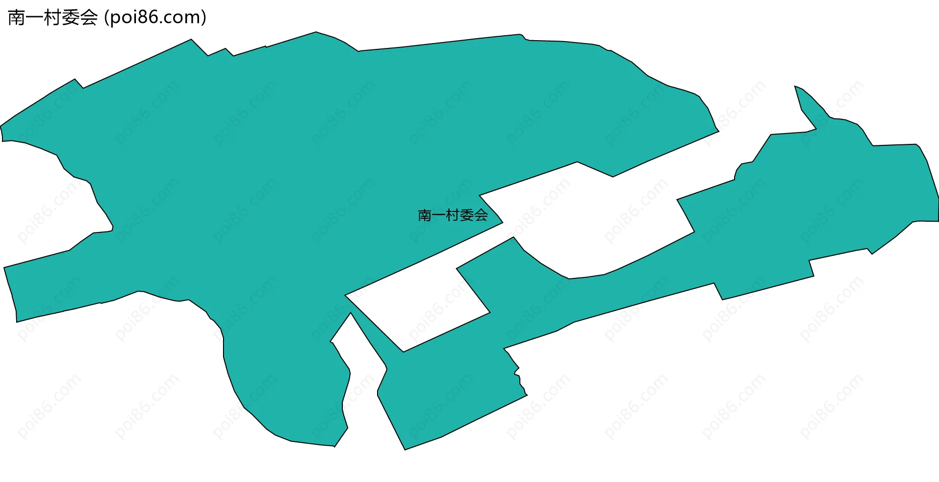 南一村委会边界地图