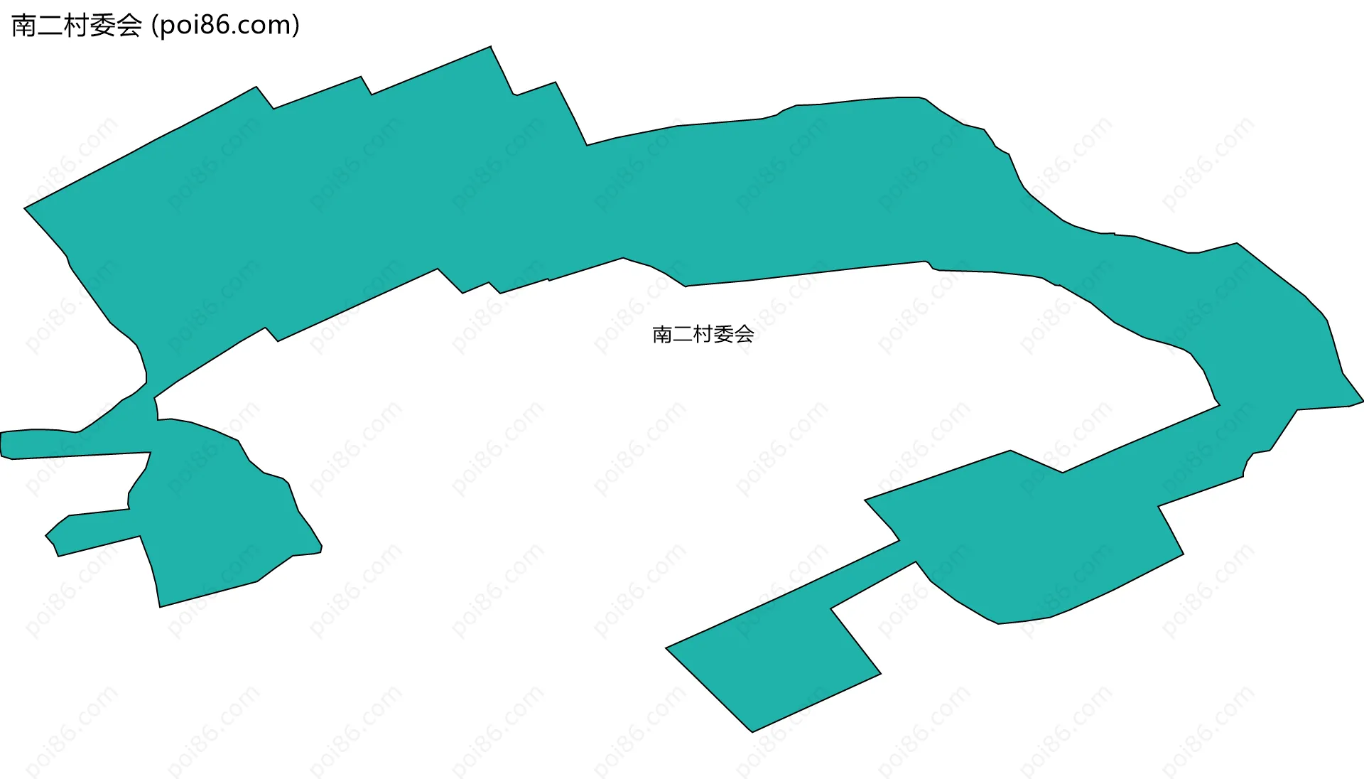 南二村委会边界地图