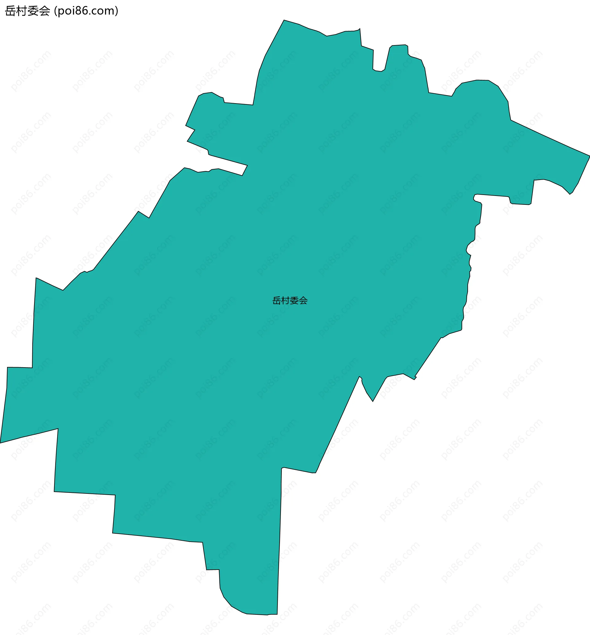 岳村委会边界地图