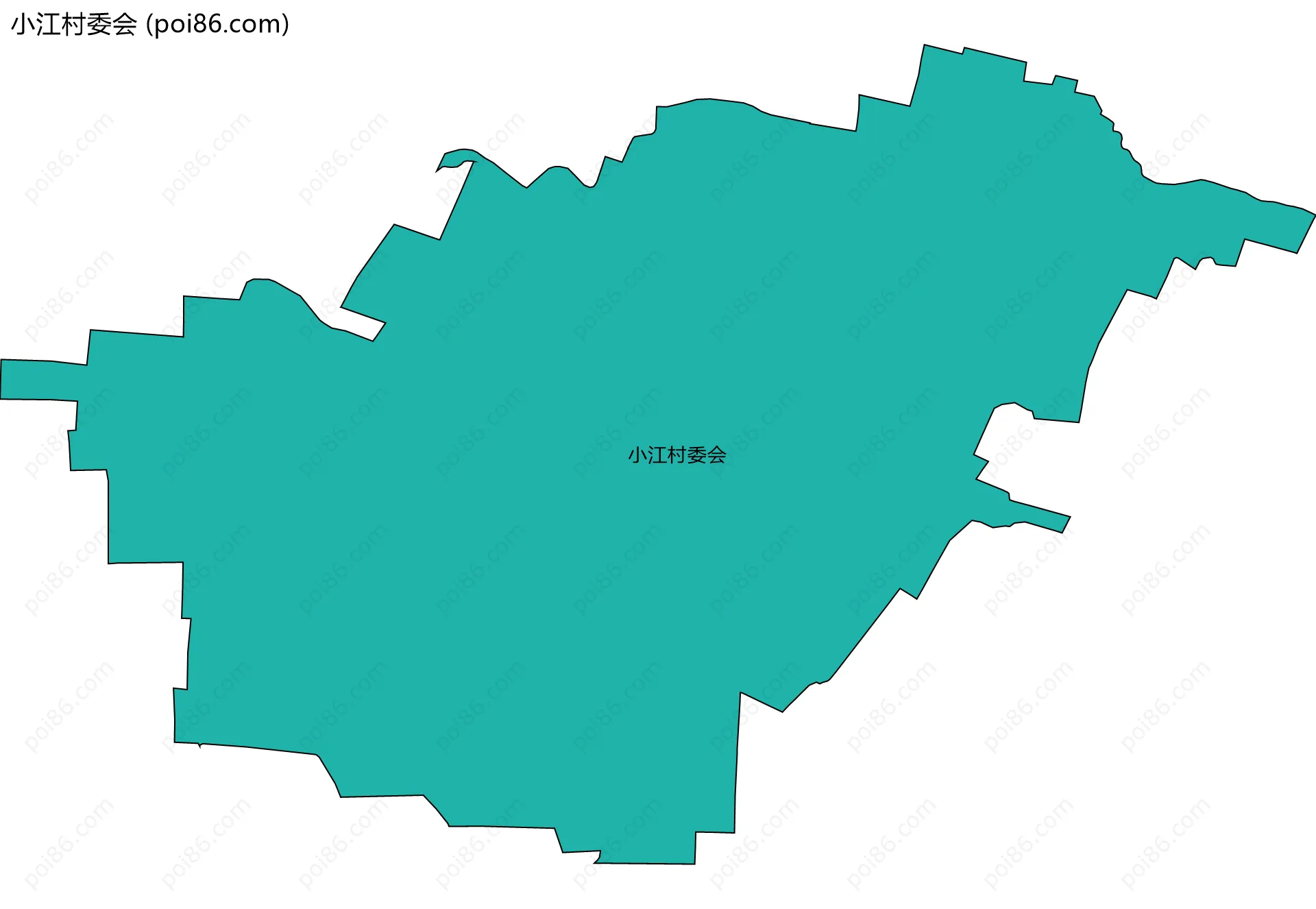 小江村委会边界地图