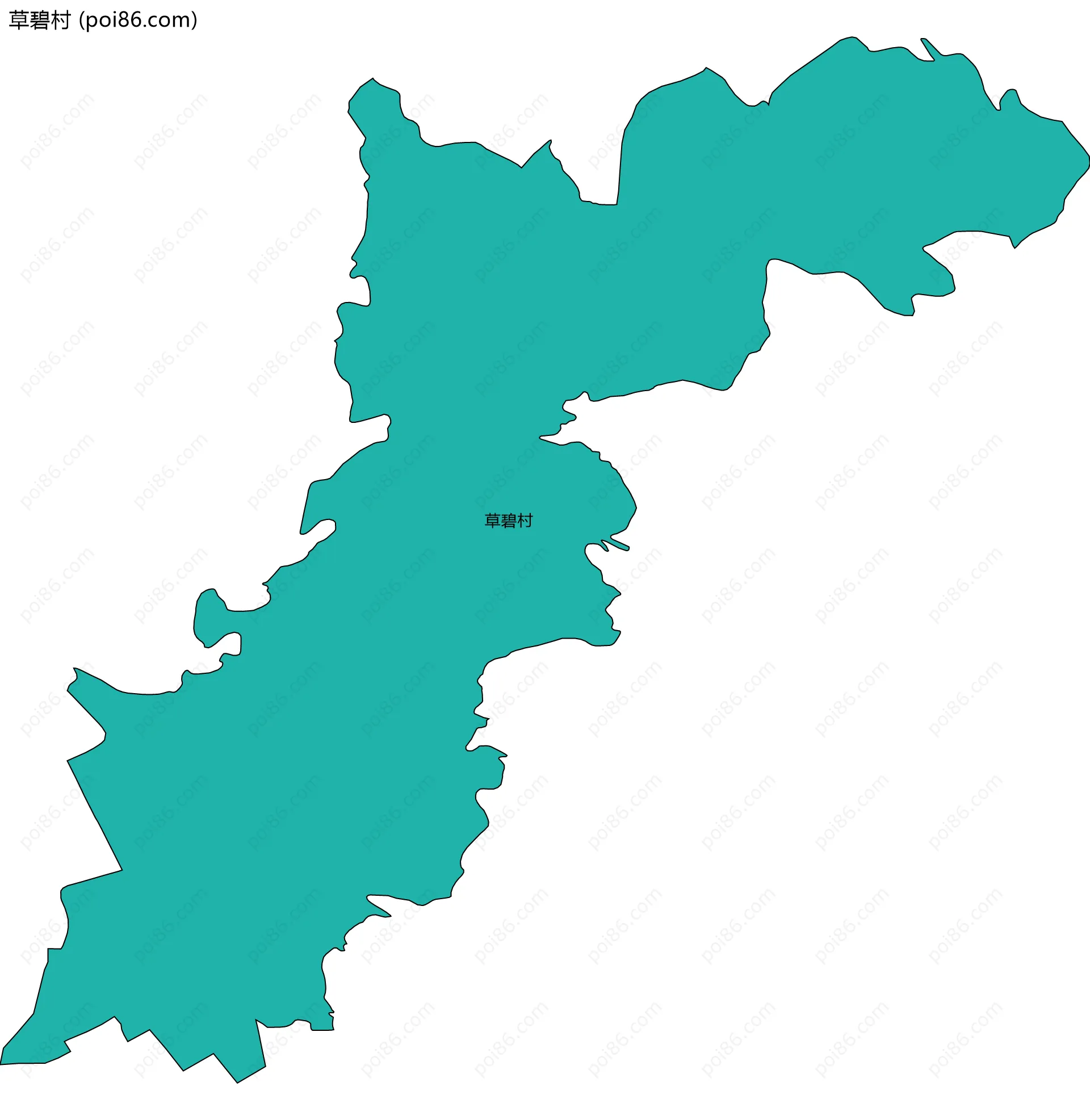 草碧村边界地图