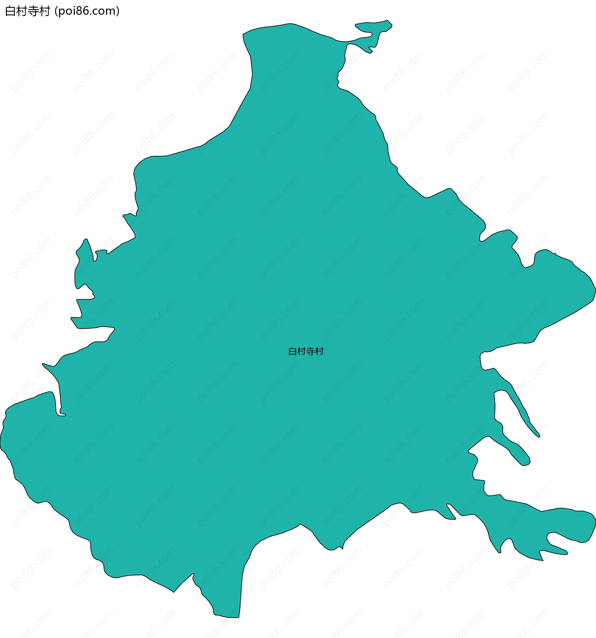 白村寺村边界地图