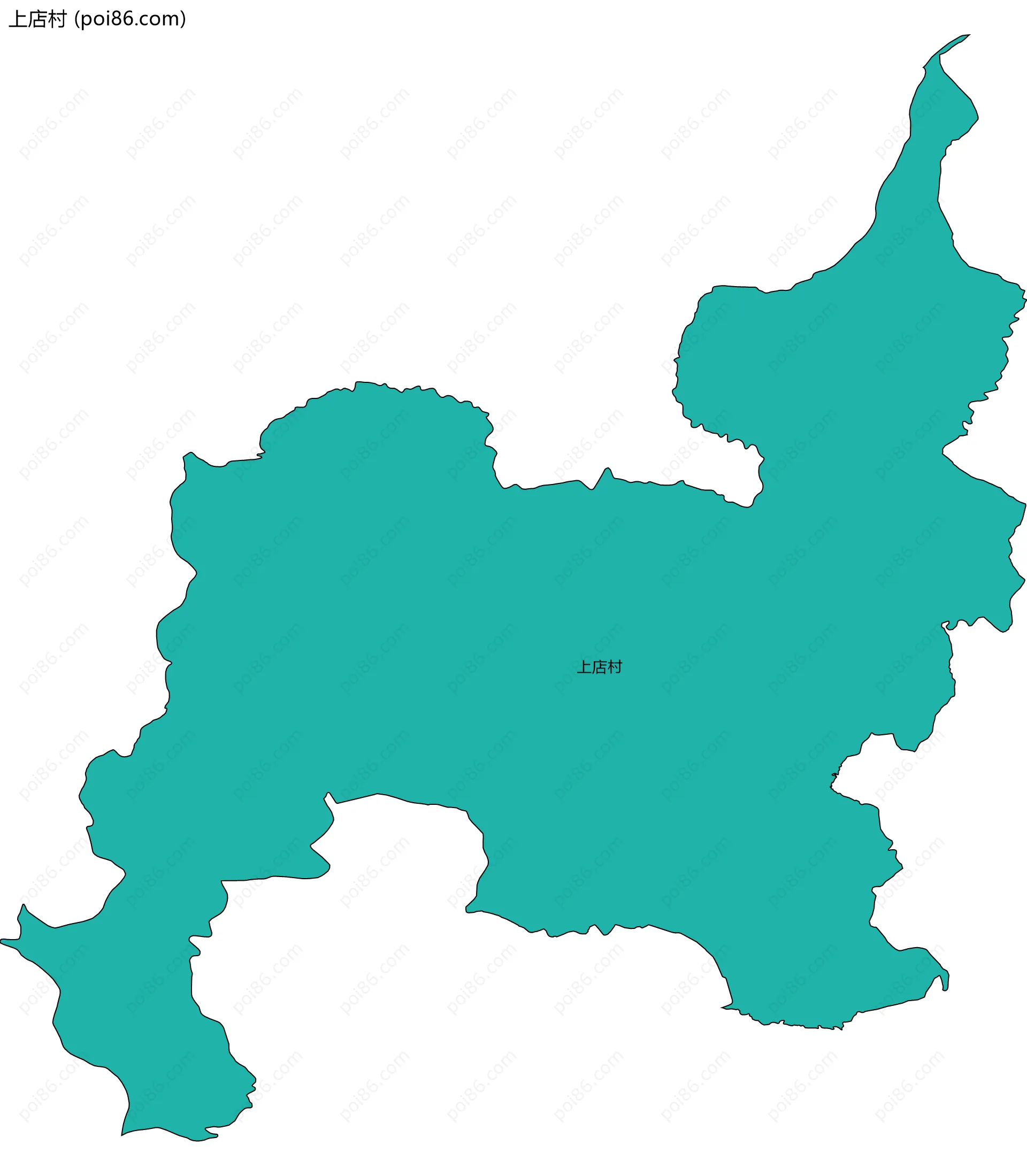 上店村边界地图
