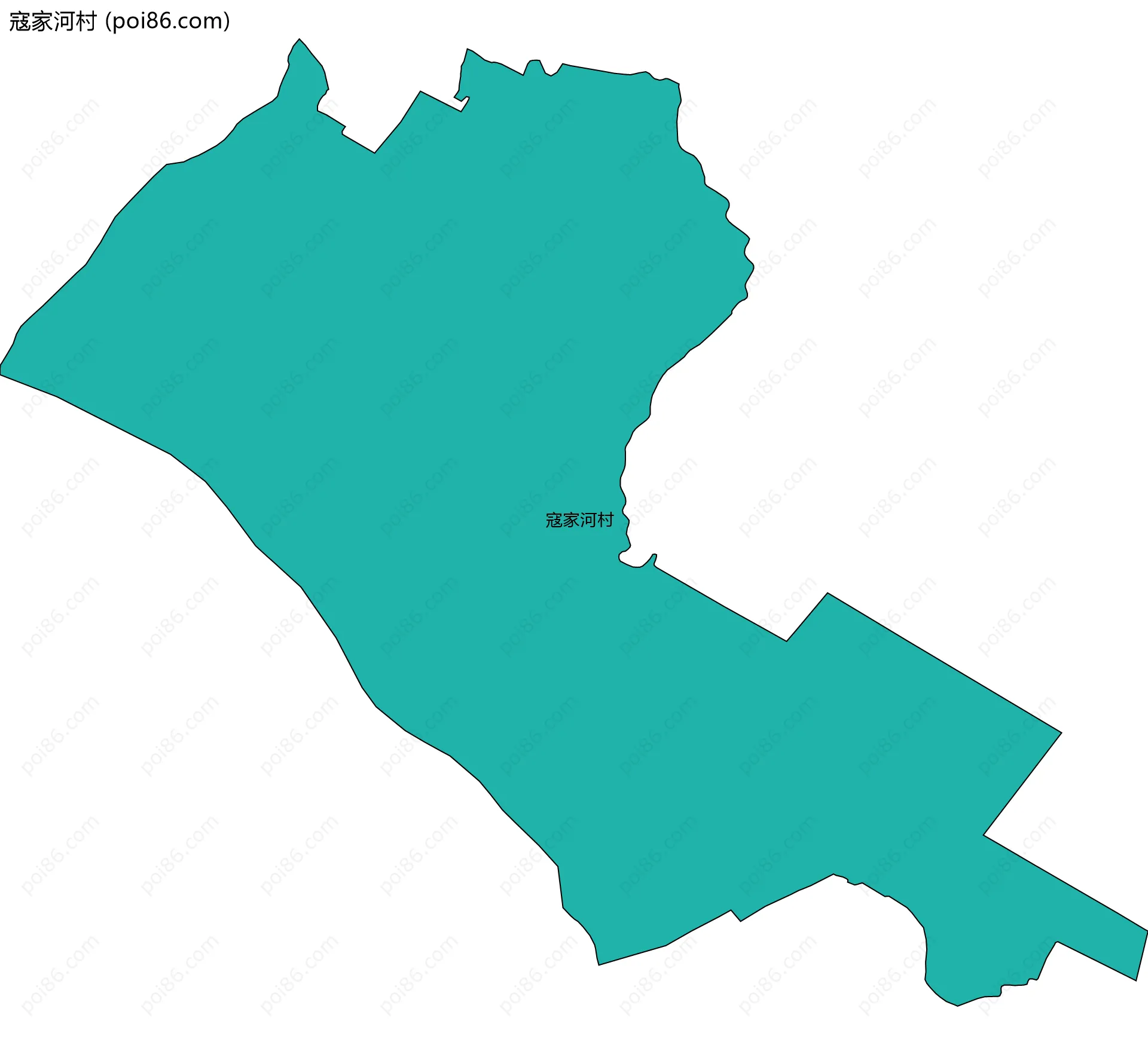 寇家河村边界地图