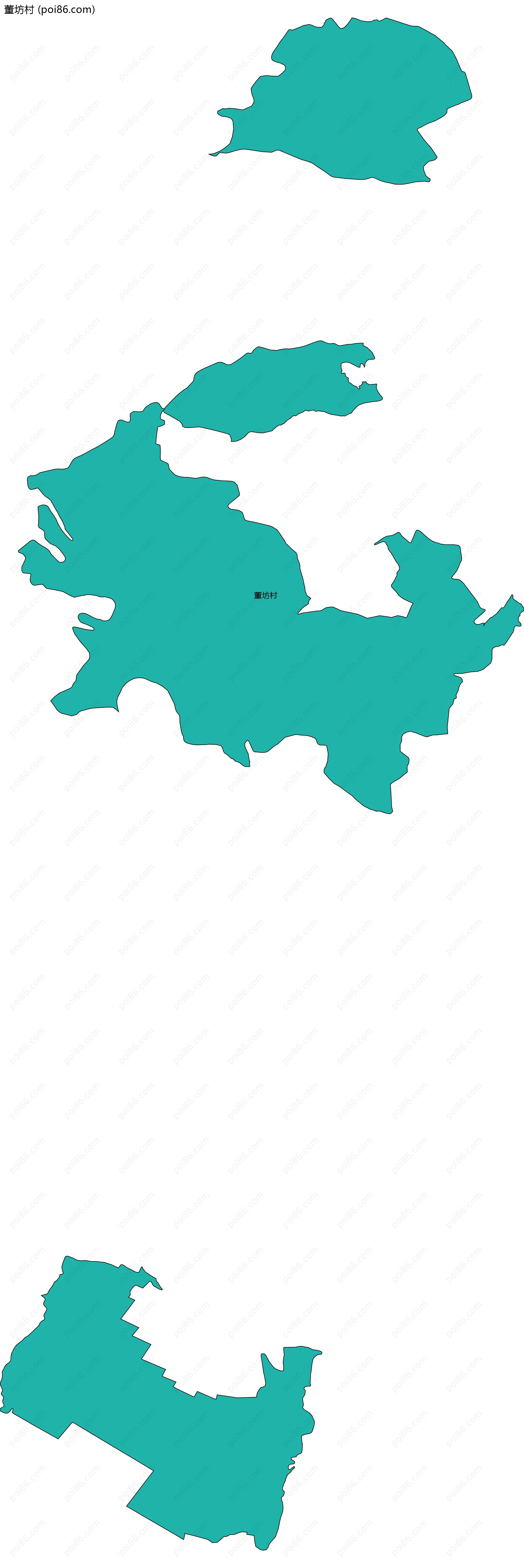 董坊村边界地图