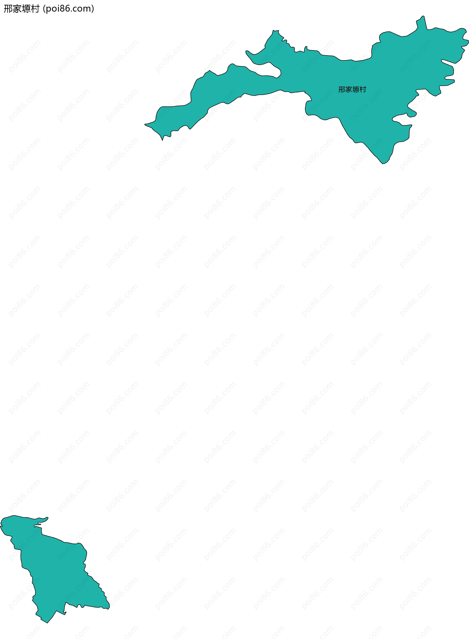 邢家塬村边界地图