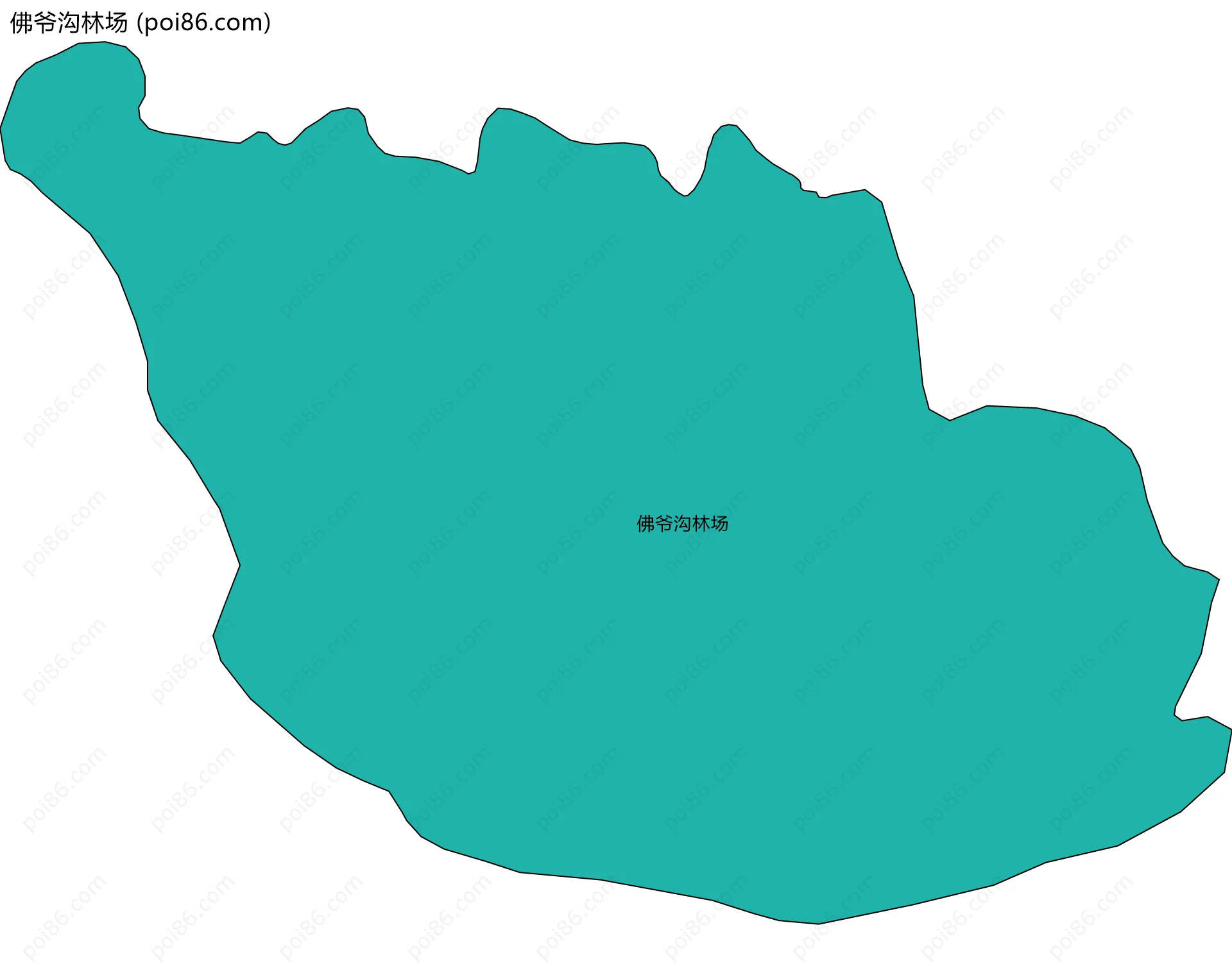 佛爷沟林场边界地图