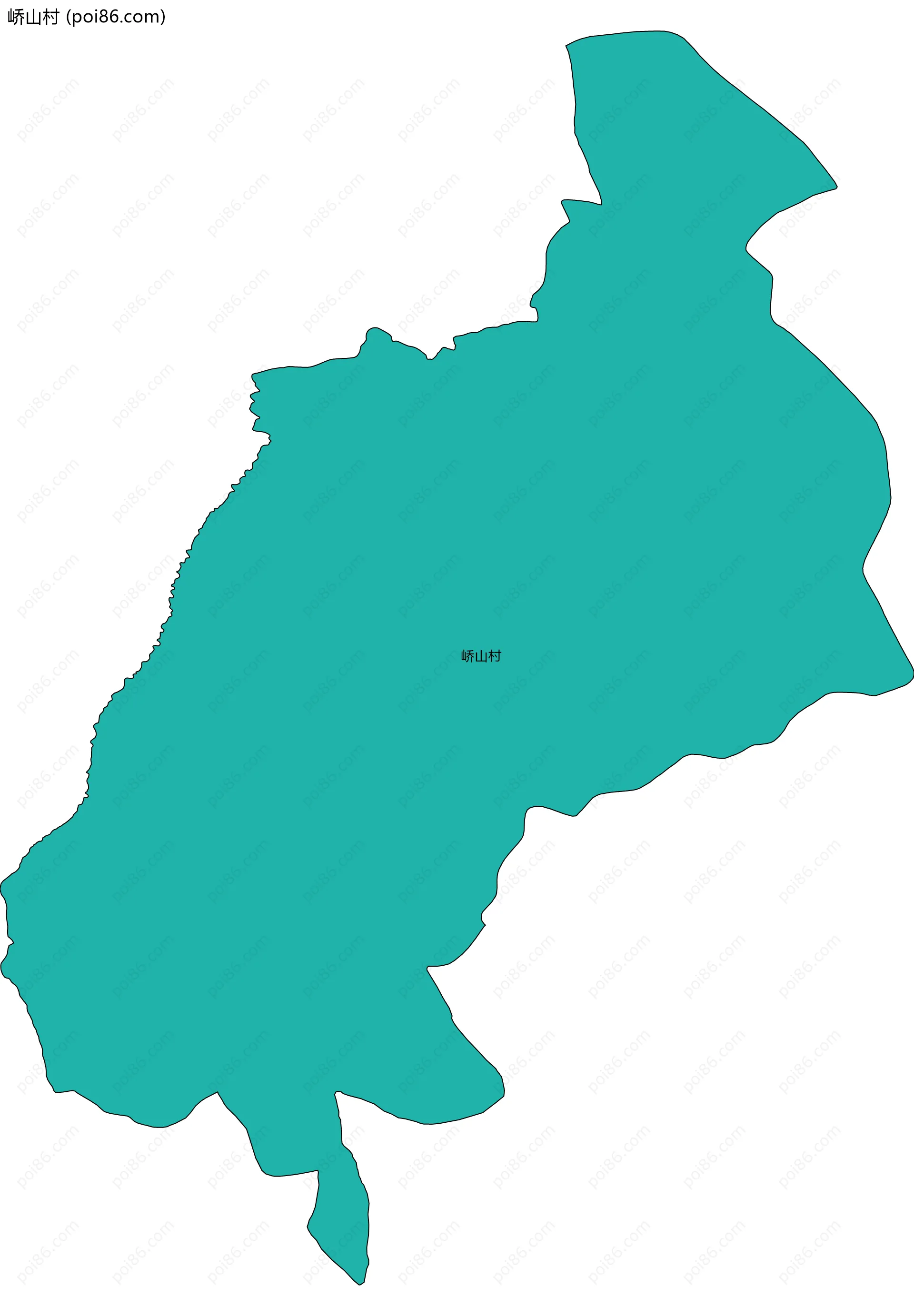 峤山村边界地图