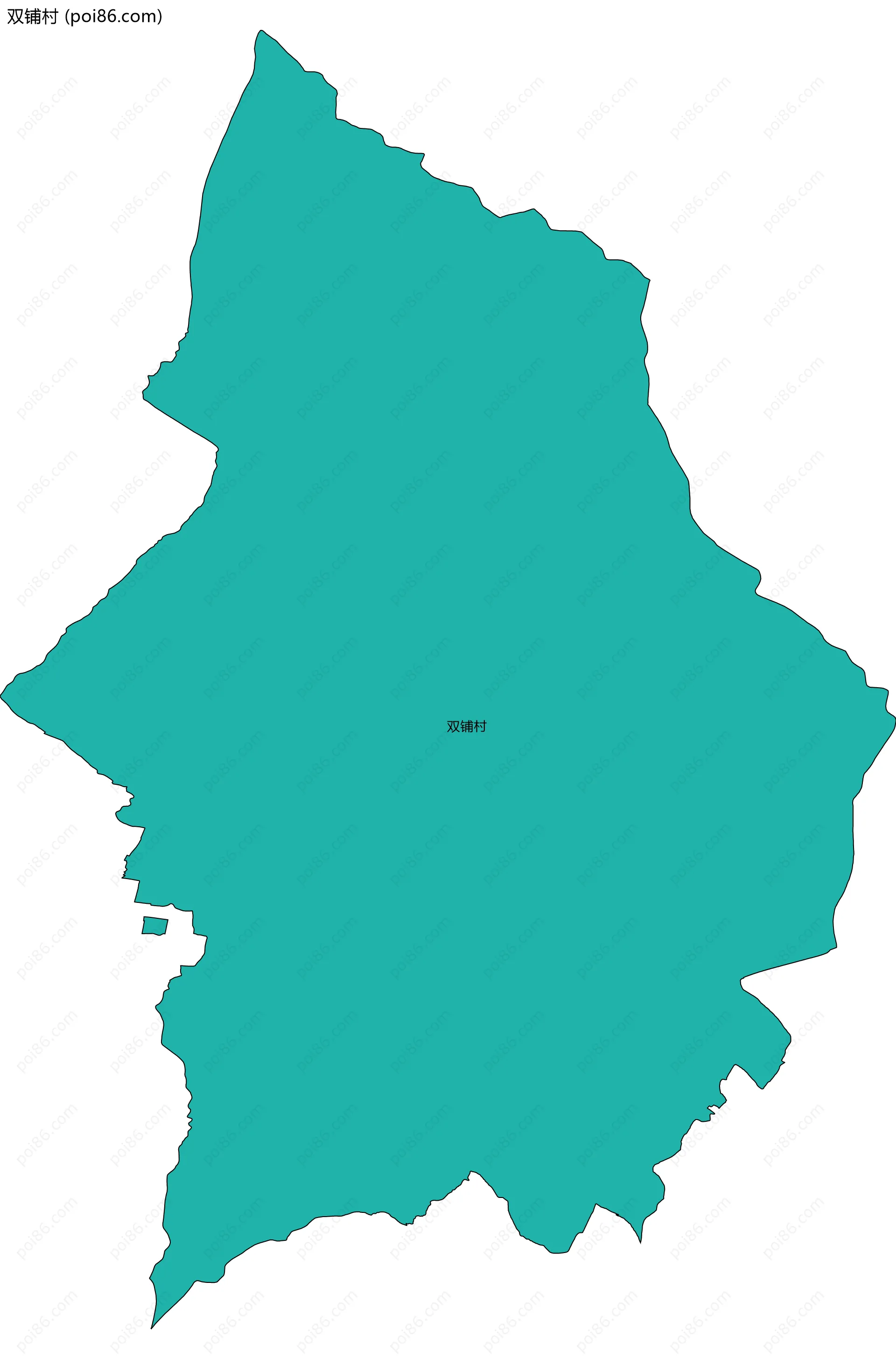 双铺村边界地图
