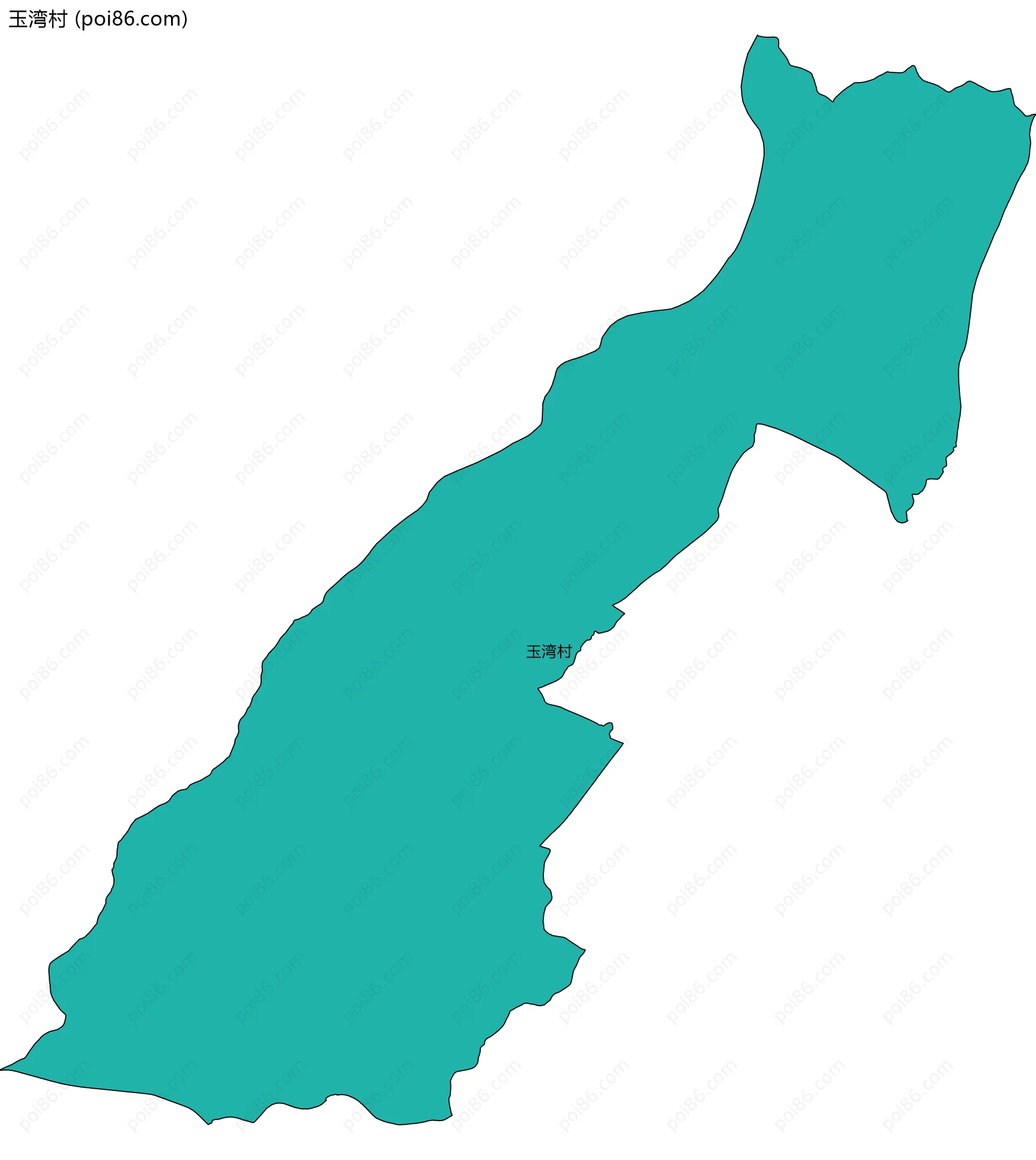 玉湾村边界地图