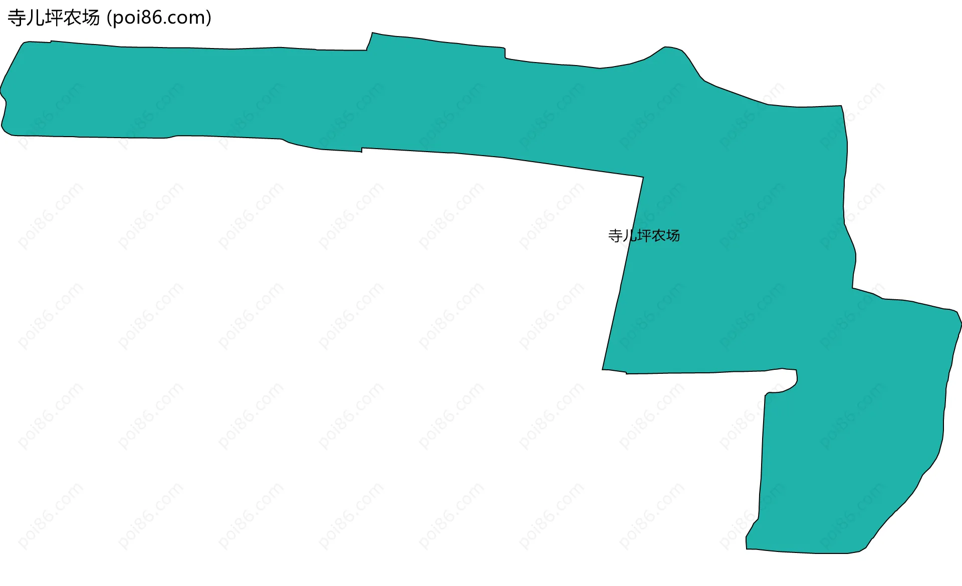 寺儿坪农场边界地图