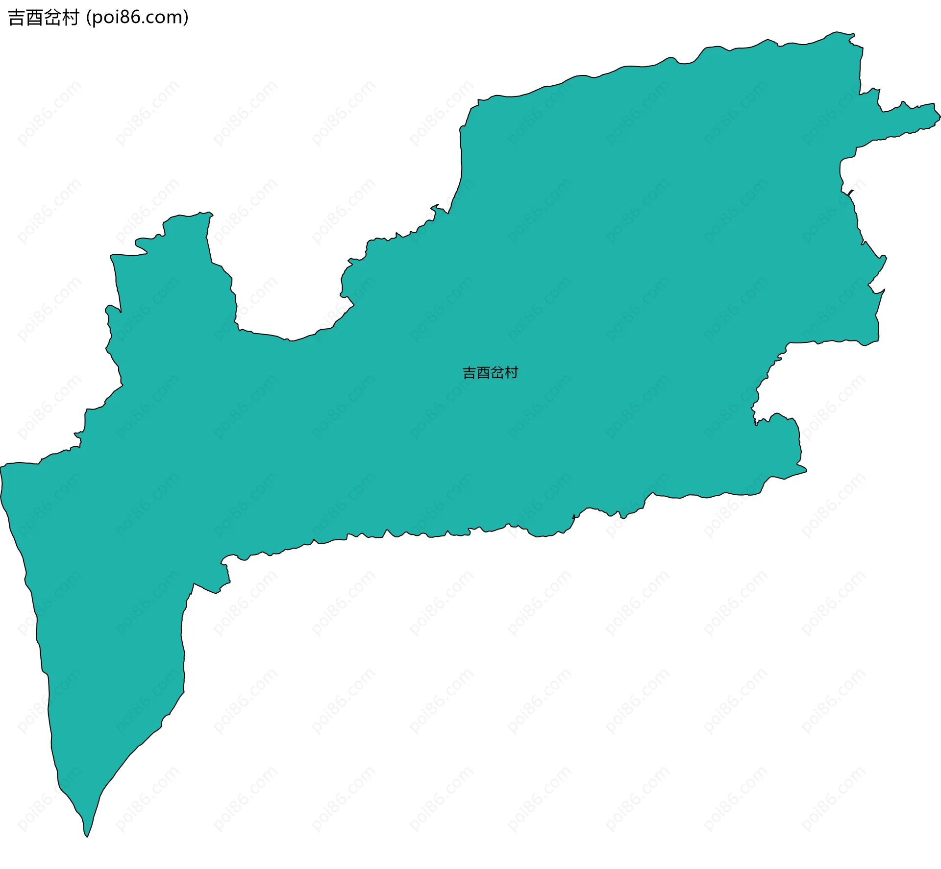 吉酉岔村边界地图