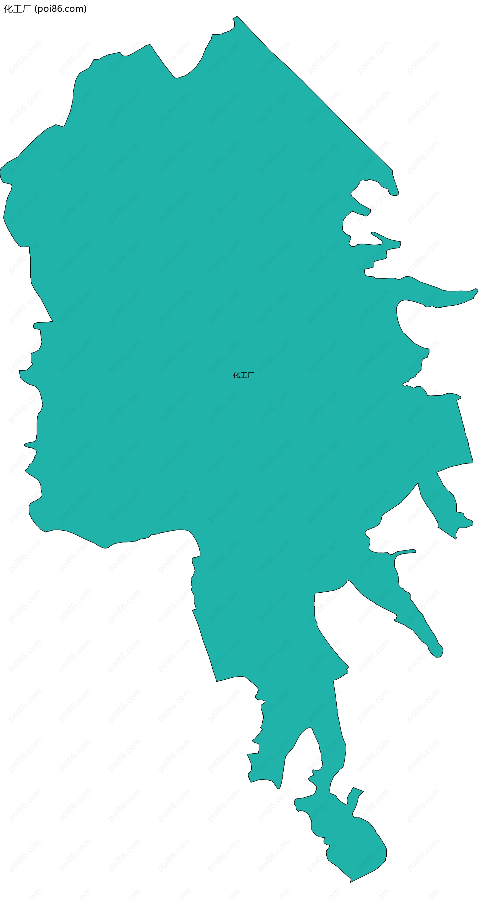 化工厂边界地图